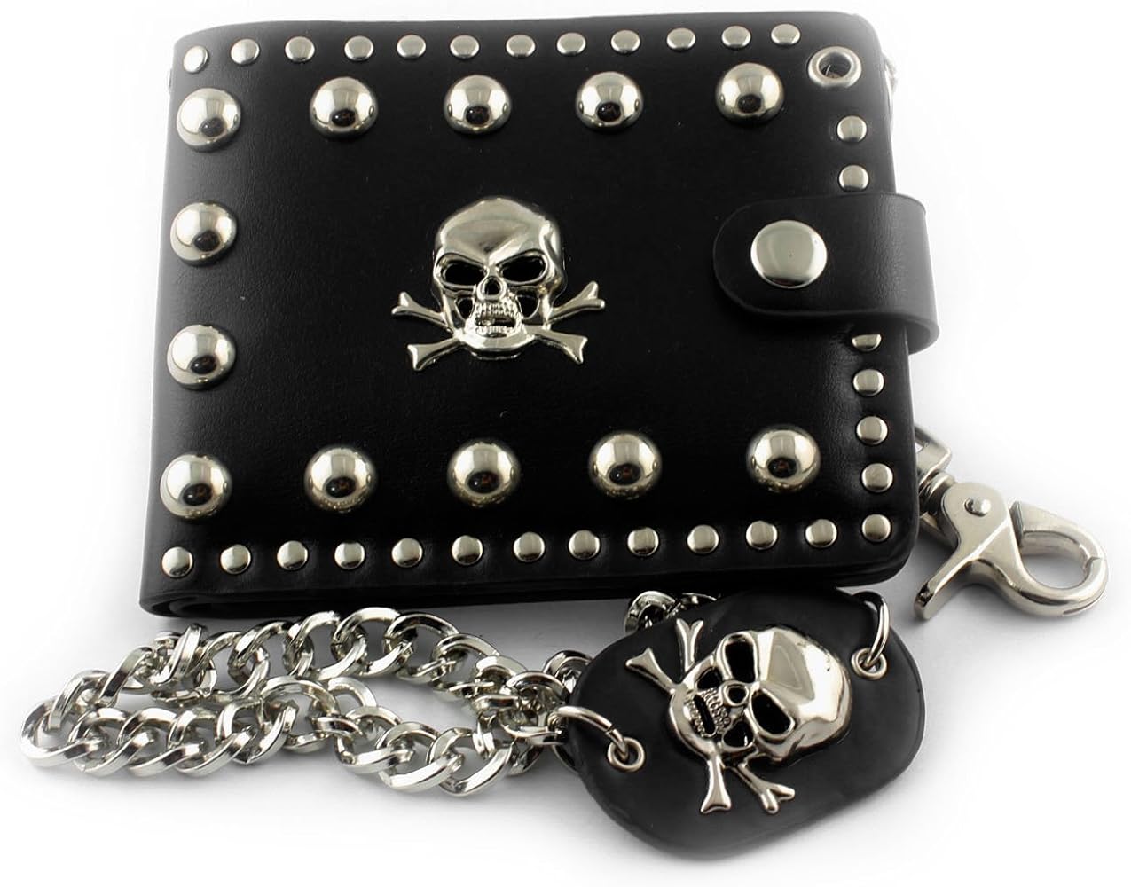 Amazon.com: vogueteen Men's skull Biker Punk studded Leather
