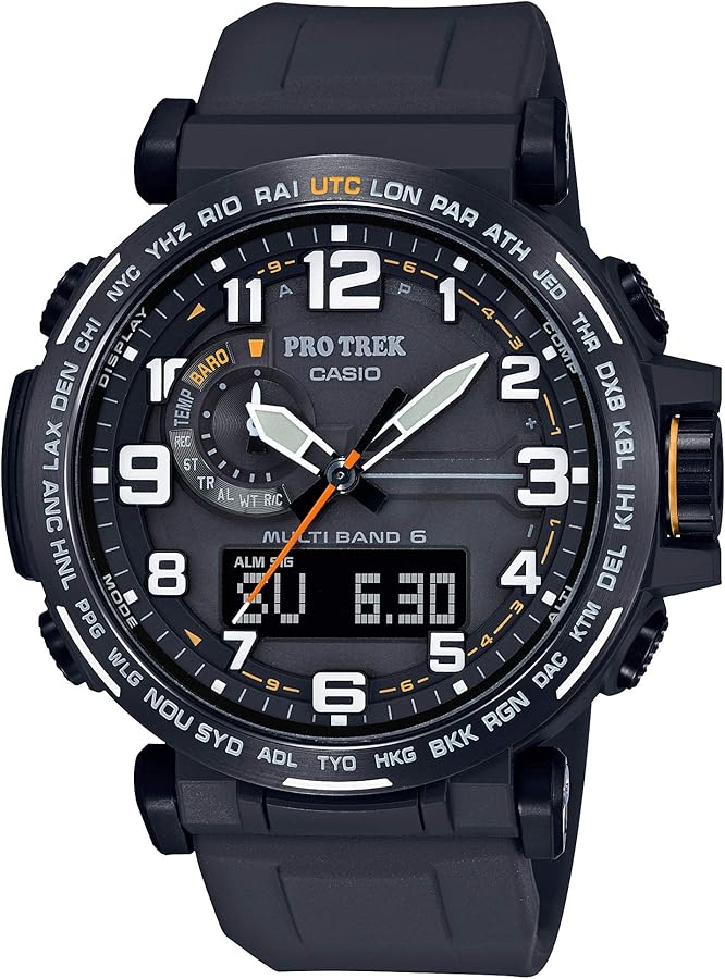 Amazon.com: Casio Men's PRO Trek Stainless Steel Quartz Watch with