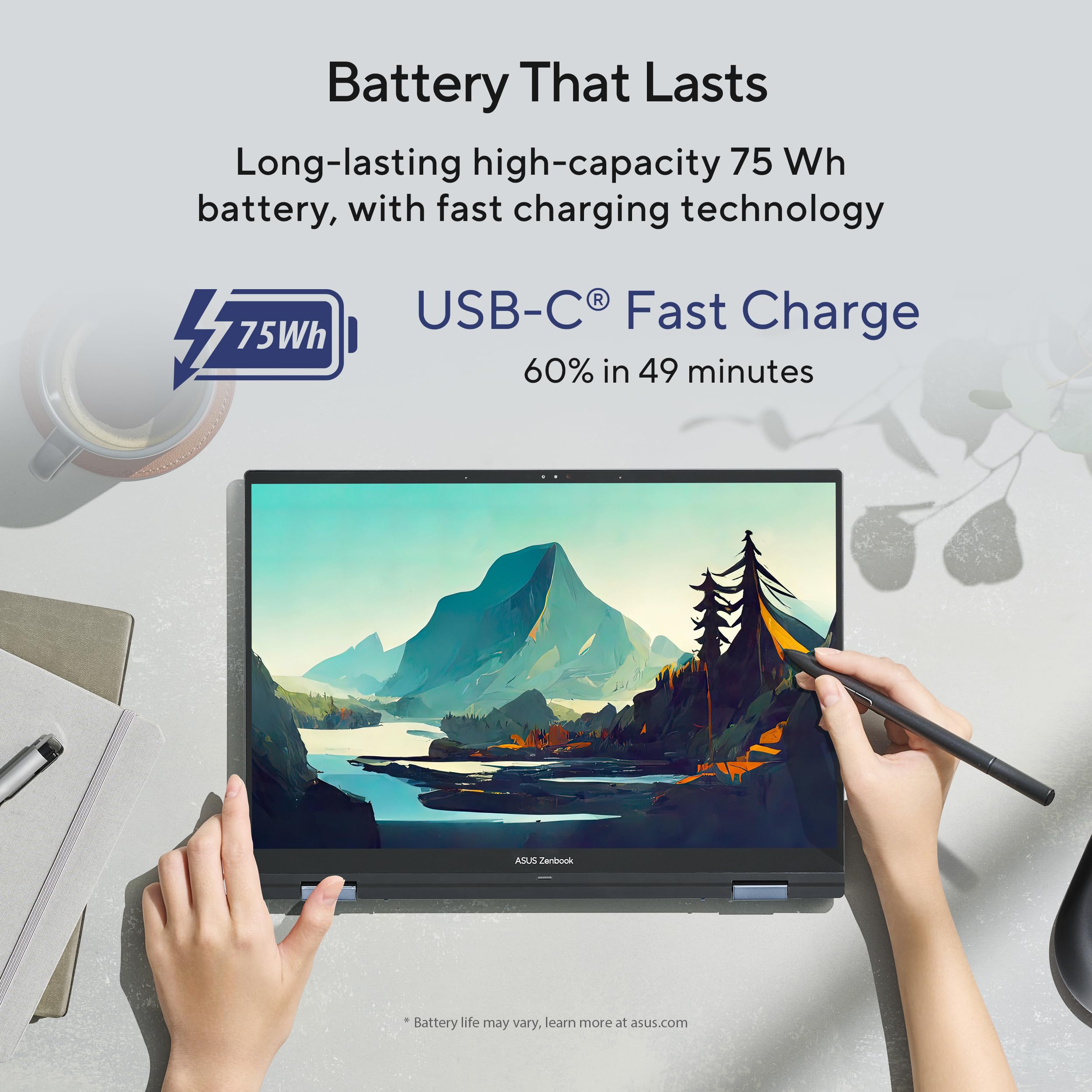 Amazon.com: ASUS Zenbook 14 Flip OLED portátil, pantalla táctil