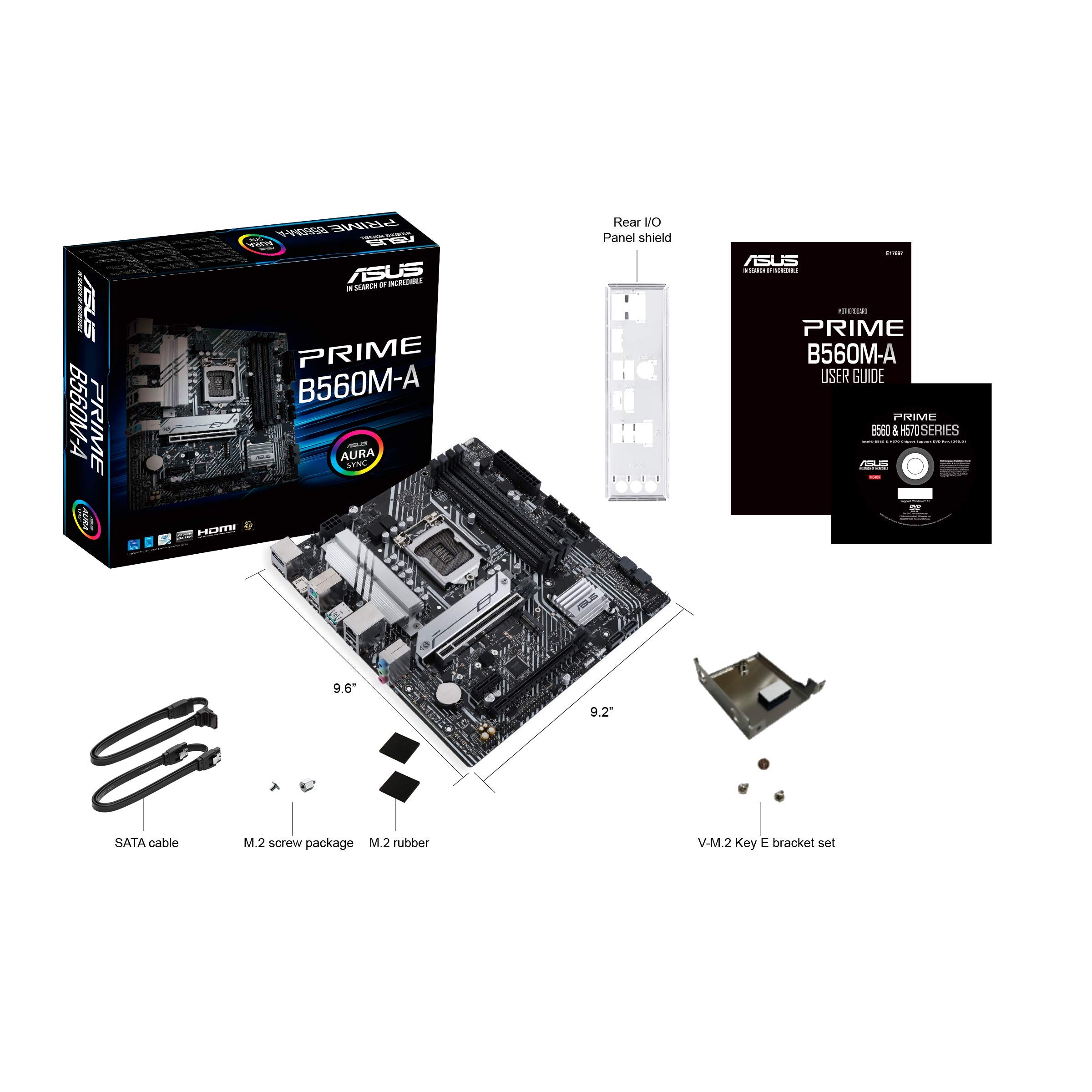 ASUS Prime B560M-A LGA 1200 (Intel 11th/10th Gen) Micro ATX