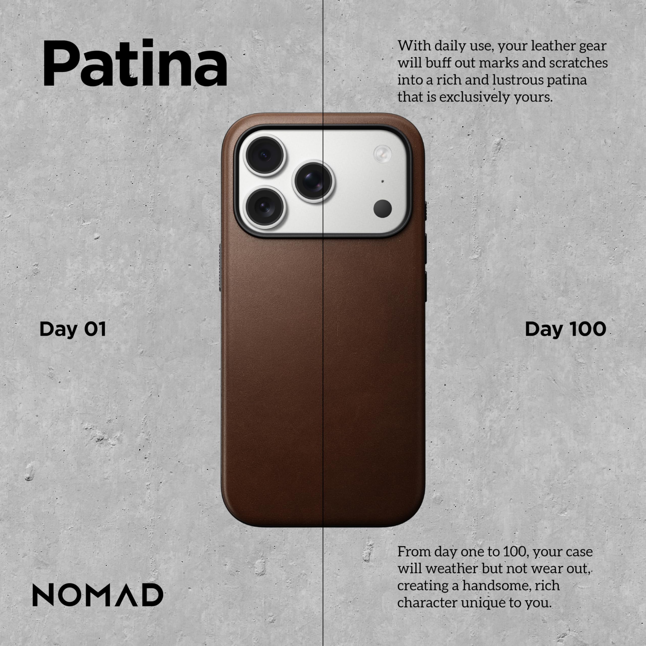 Amazon.com: NOMAD Modern Leather Case Brown Compatible with iPhone