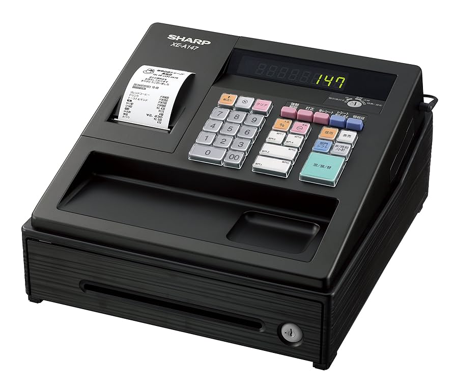 SHARP XE-A147 レジスター ロール5個付 ロール紙付き シャープ XE