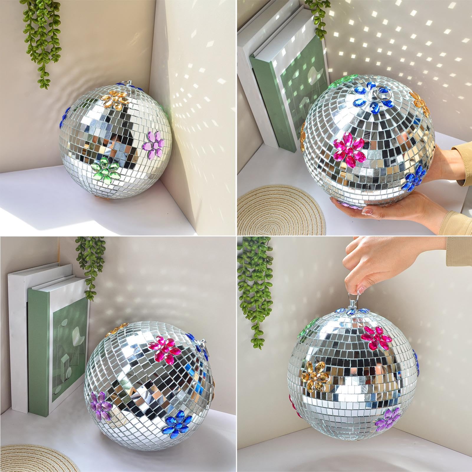 Amazon.co.jp: ミラーボール - 8インチ大型屋外ディスコボールミラー