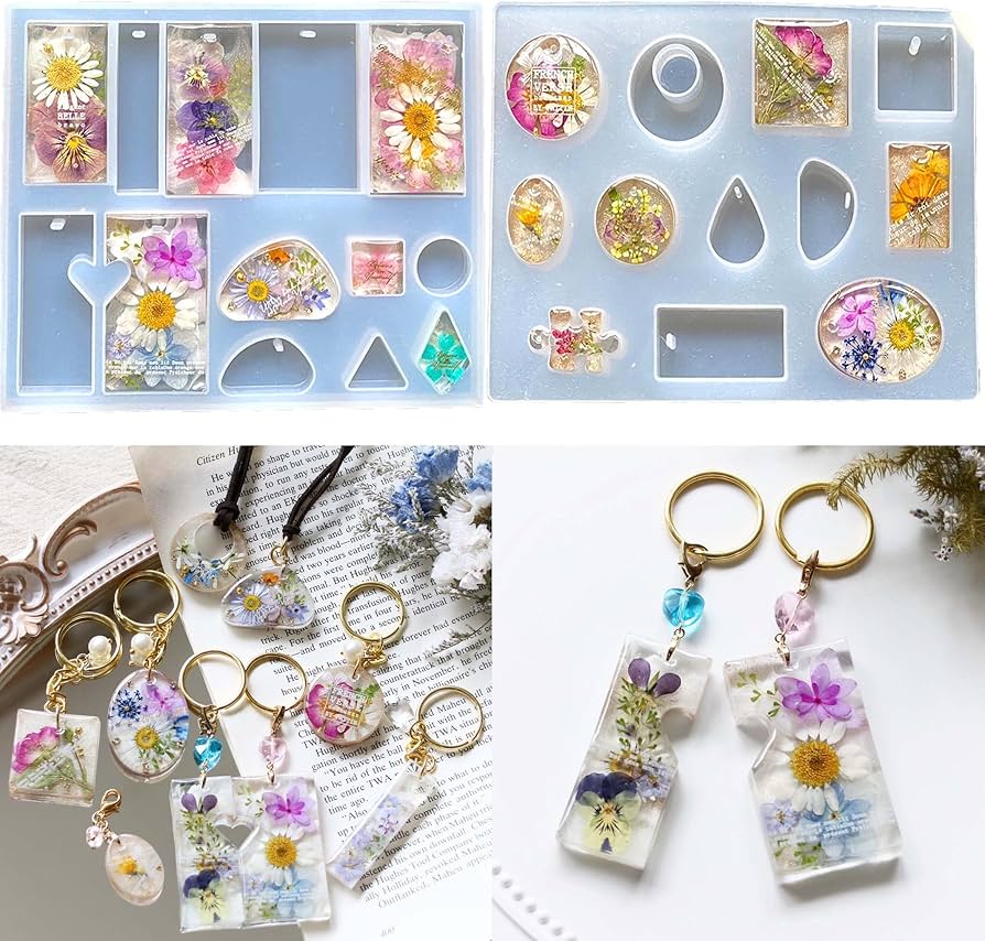 Amazon.co.jp: 【Ever garden】 シリコンモールド レジン 25種類 2枚