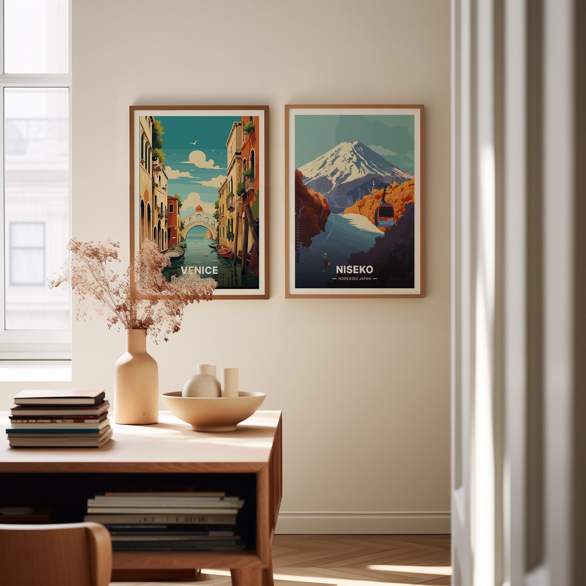 Amazon.com: Niseko Japan Ski Resort Snowboarding Travel Poster