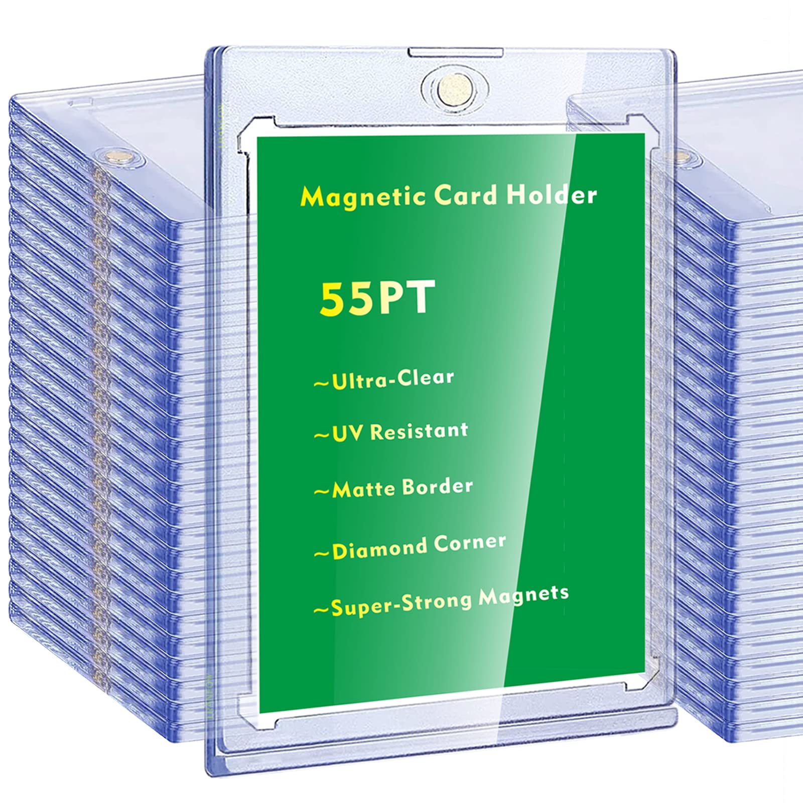 Amazon.com: Magnetic Card Holder, Trading Card Case, 24 Pack 55pt