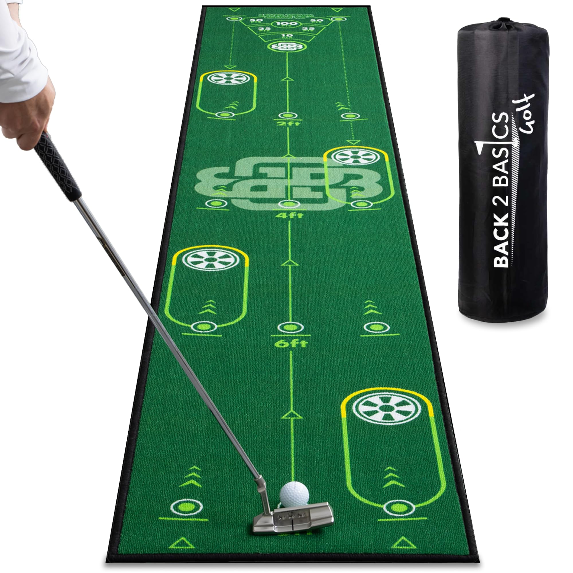 Amazon | BACK2BASICSGOLF パターマット パター練習マット パター練習