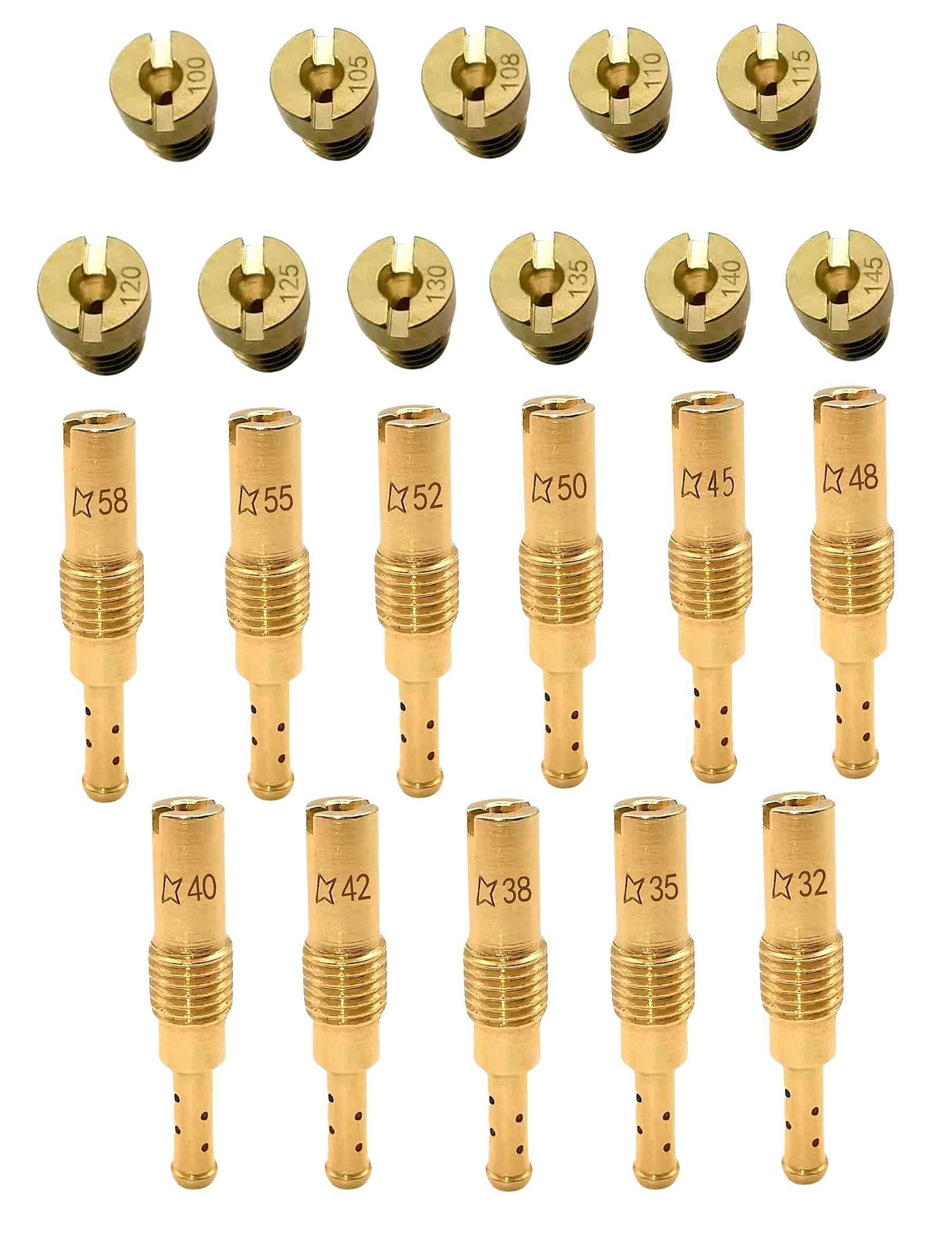 YAMAKATO Aftermarket 22pcs Carburetor Jet Kit w/11 Main Jets and