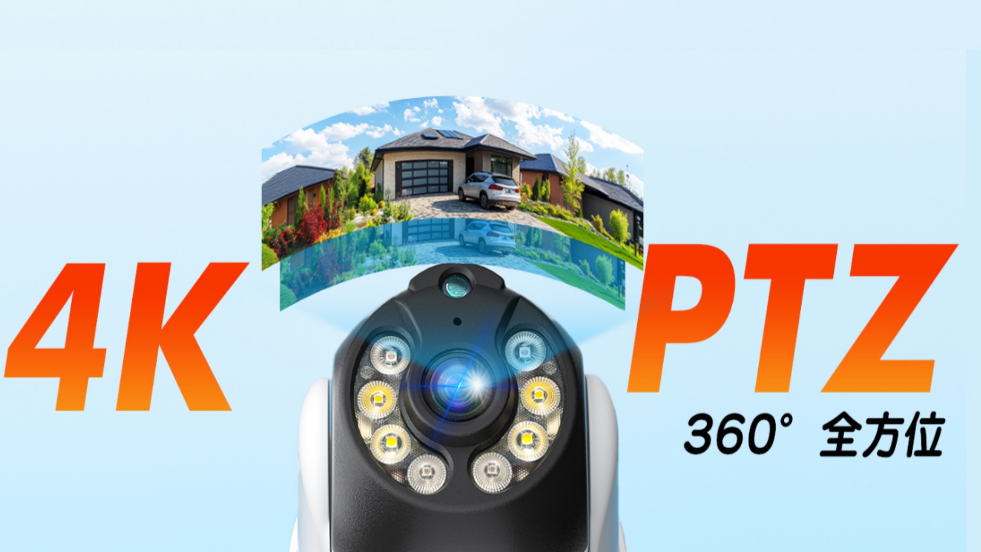 Amazon.co.jp: 【4K 360°全方位追尾】 YESKAMOO 防犯カメラ 屋外 800万