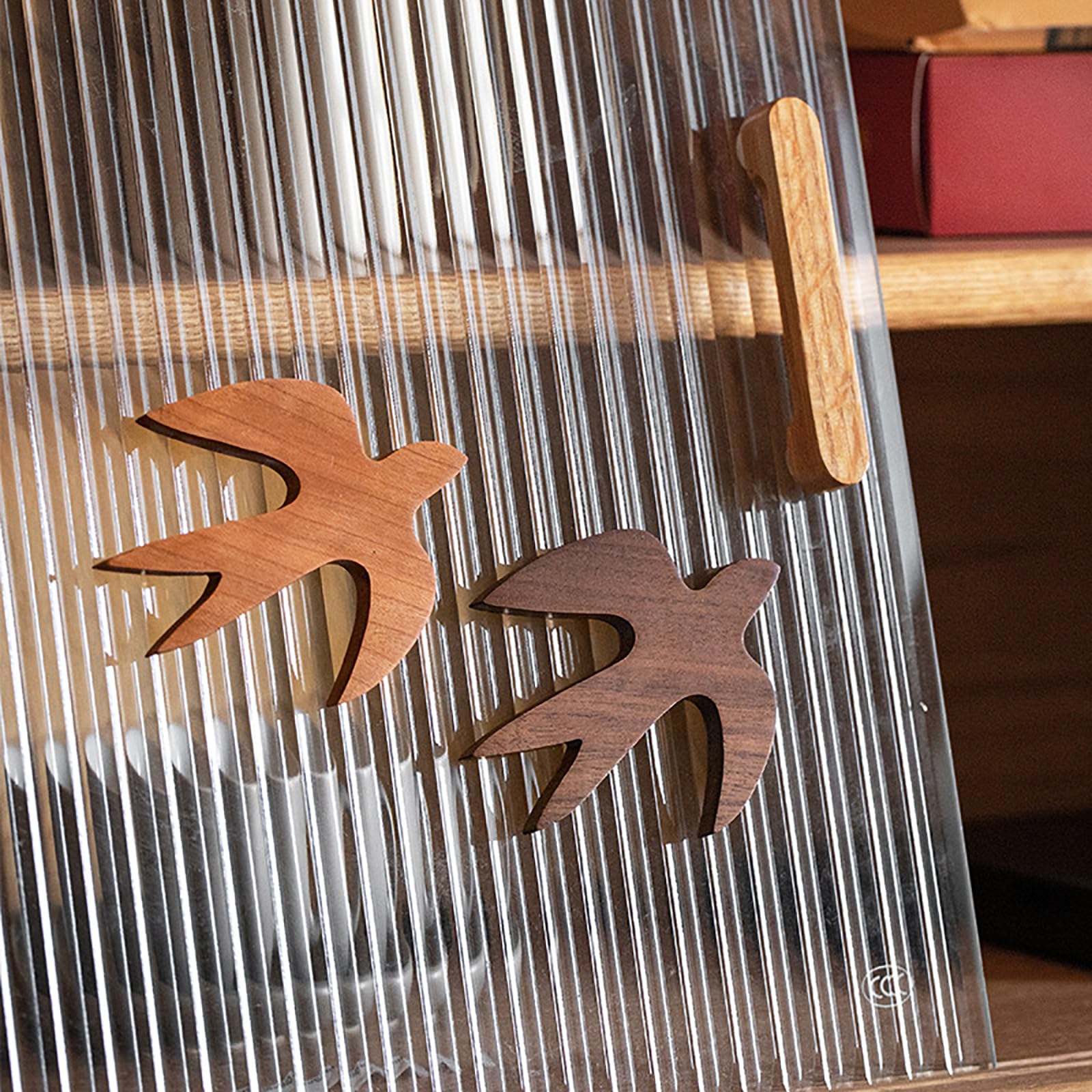 北欧ヴィンテージ 木製 ツバメの壁掛け 2つ北欧ヴィンテージ 木製