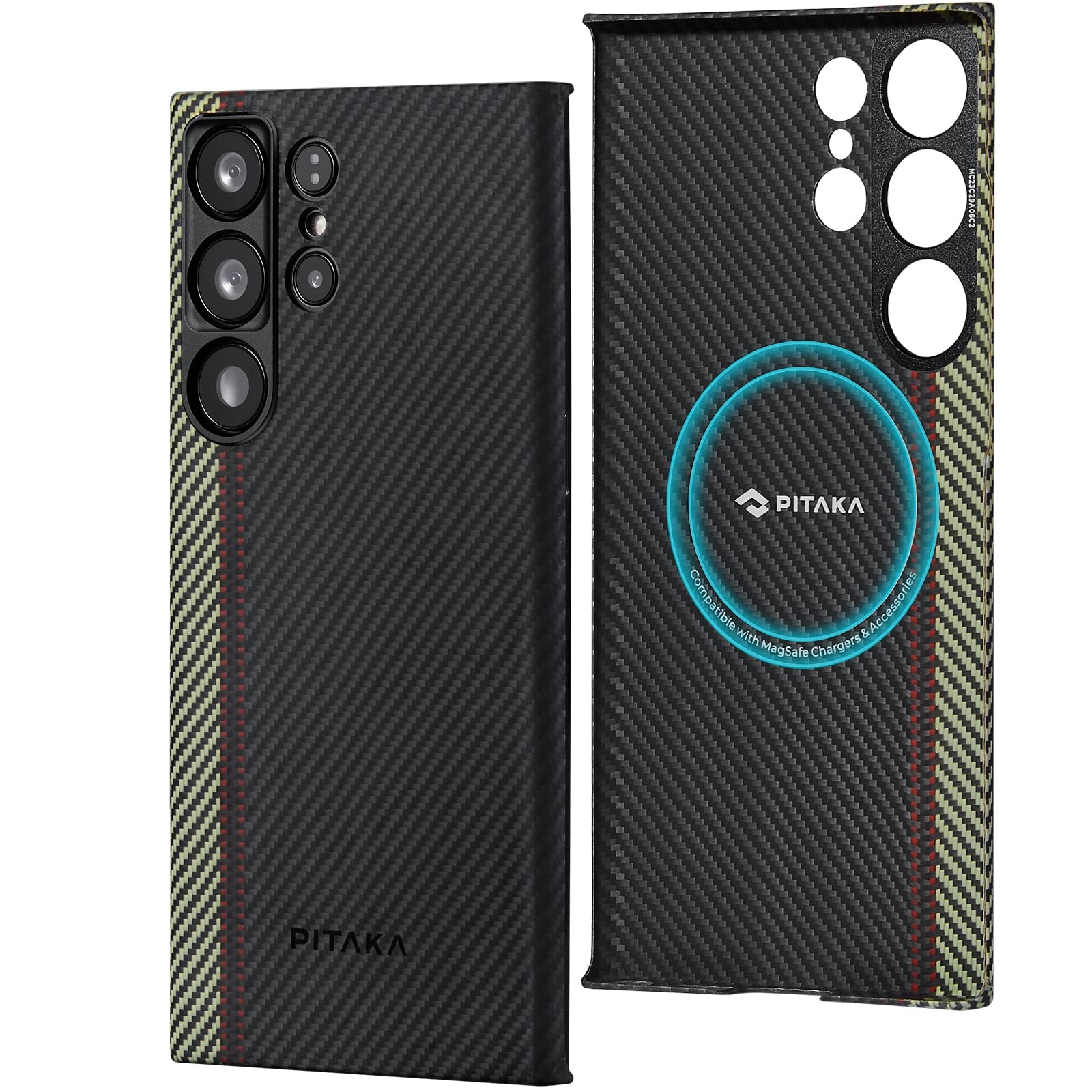 Amazon.co.jp: 「PITAKA」Galaxy S23 Ultra ケース アラミド繊維製