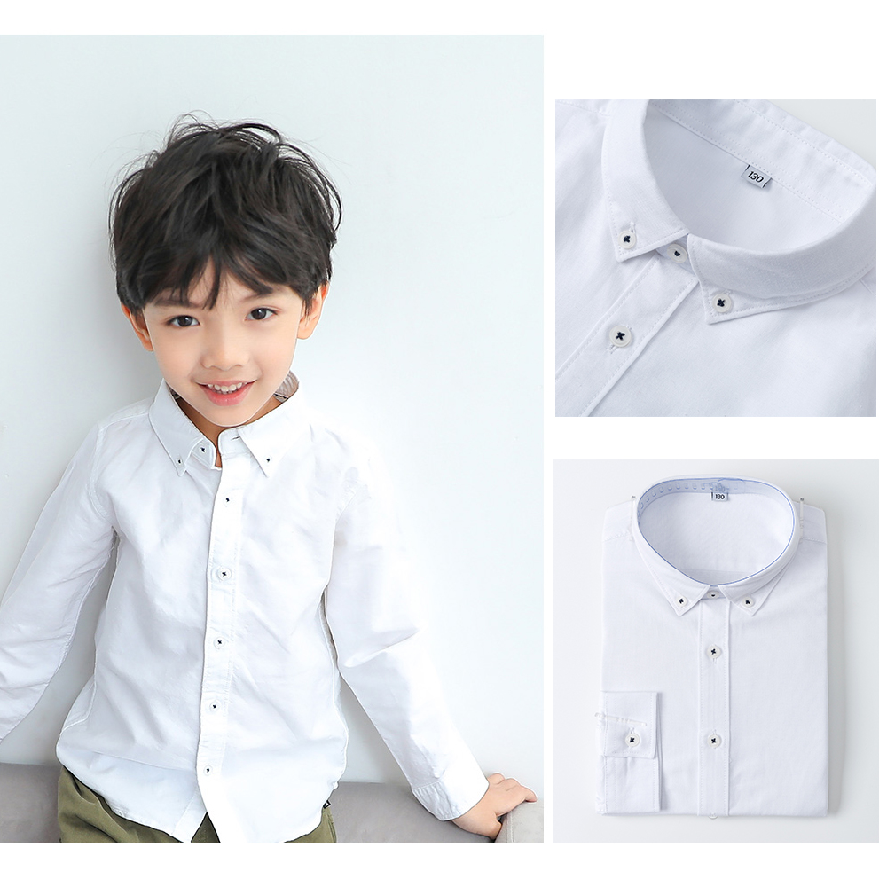 新品2025SS MOUN TEN. ホワイト 長袖シャツ キッズ 140 新品2025SS