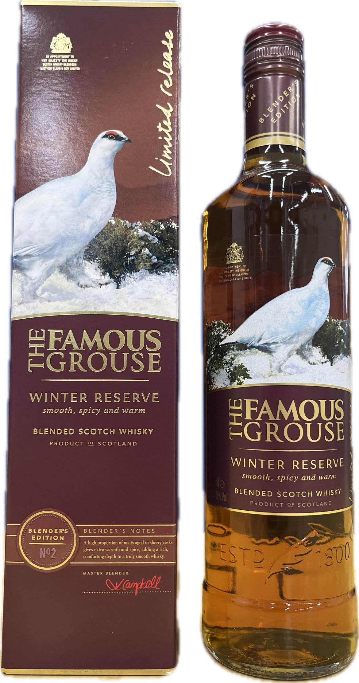 Amazon.co.jp: フェイマスグラウス ウィンター リザーブ 箱付き 40度