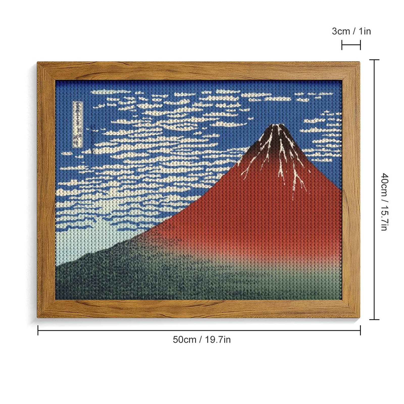 Amazon.co.jp: ダイヤモンドアート 凱風快晴 葛飾北斎 5Dダイヤモンド