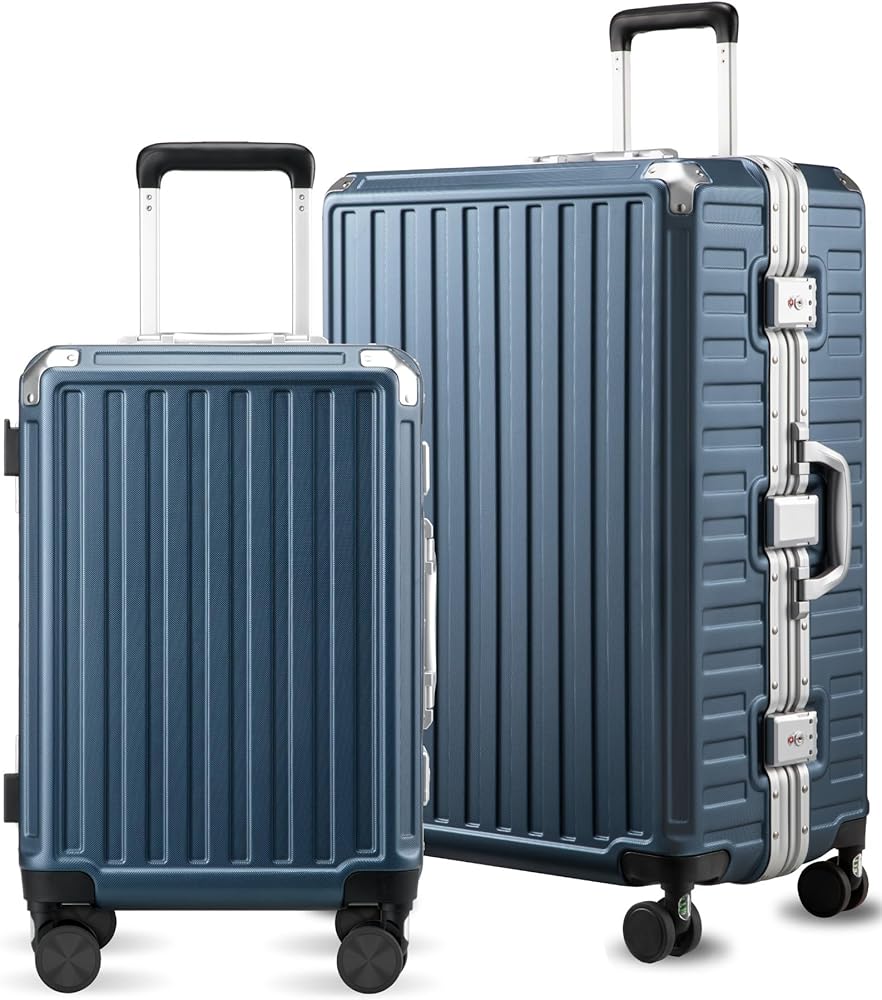 Amazon.com | Luggage Sets with Spinner Wheels, 8010S Aluminum
