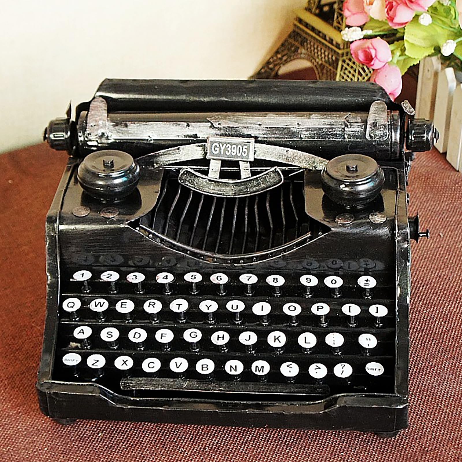 Amazon.co.jp: レトロタイプライターモデル、クラシック手動タイプ