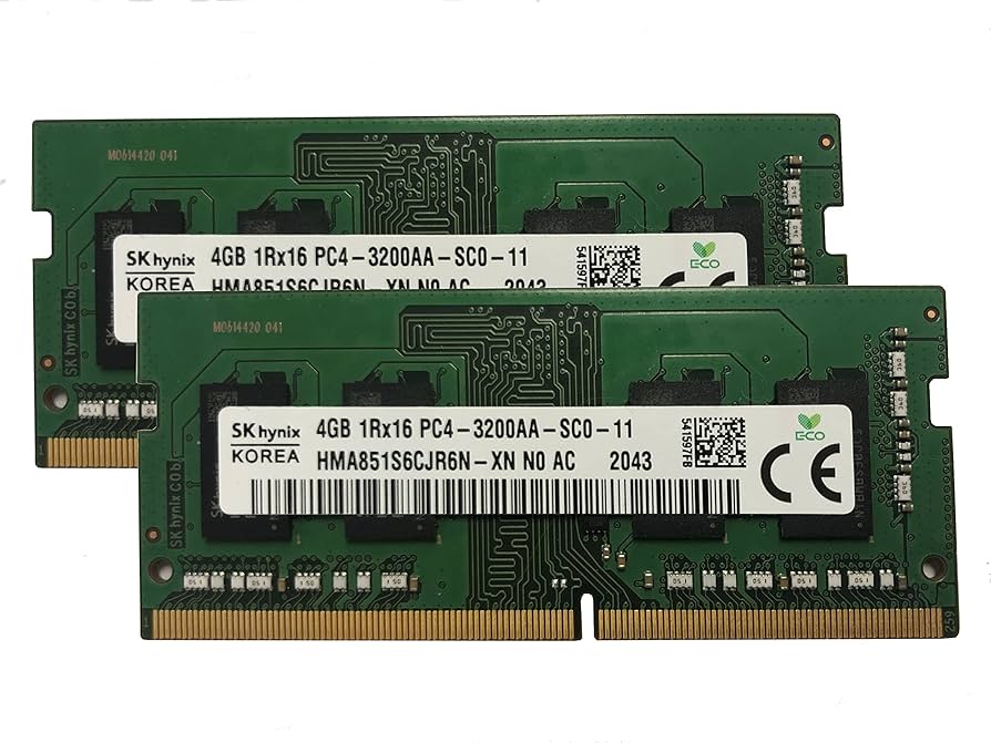 SK Hynix 8GB KIT(2 x 4GB) DDR4 3200MHz PC4-25600 1.2V 1R x 16