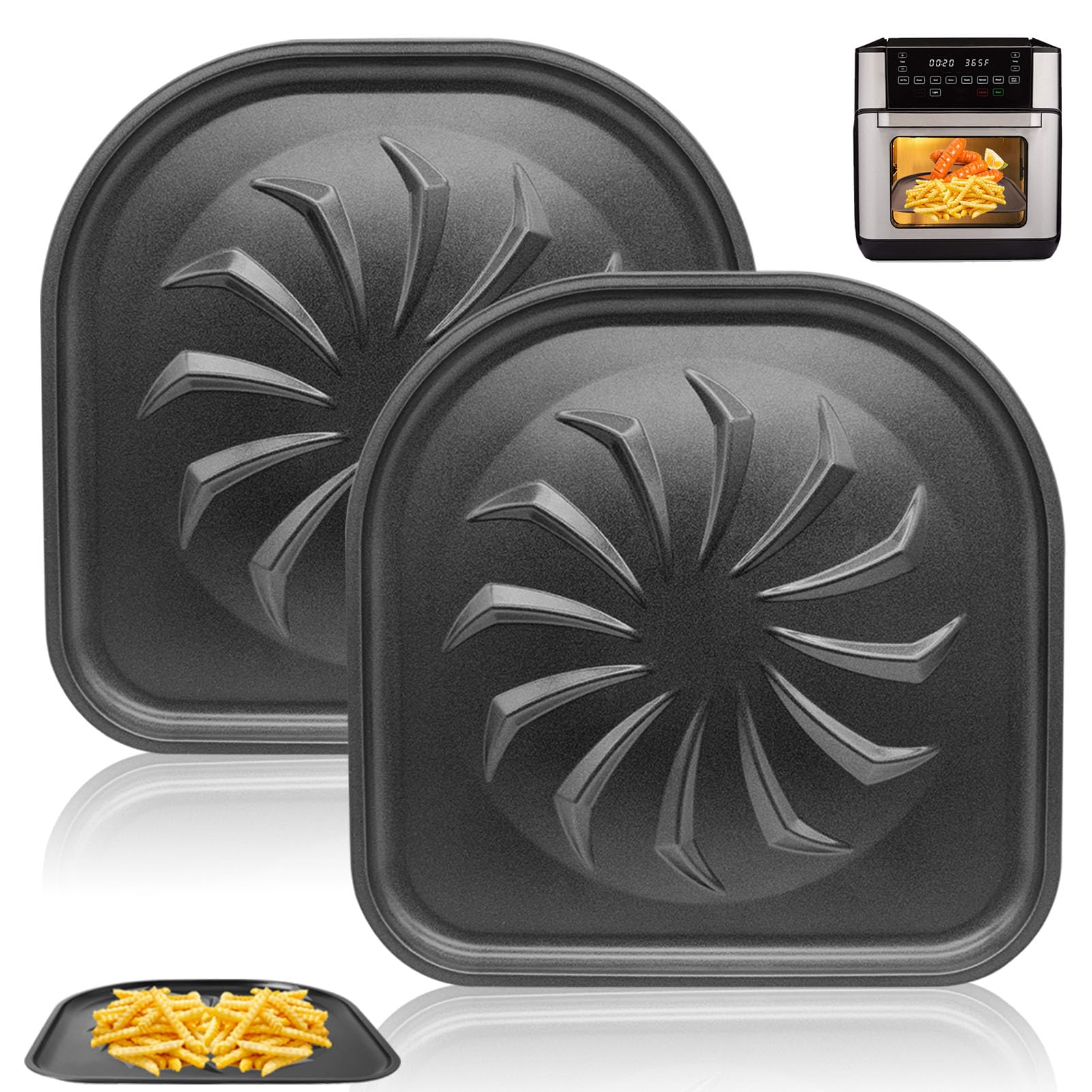 Amazon.com: 2 PCS Air Fryer Drip Tray, AirFryer Replacement Parts