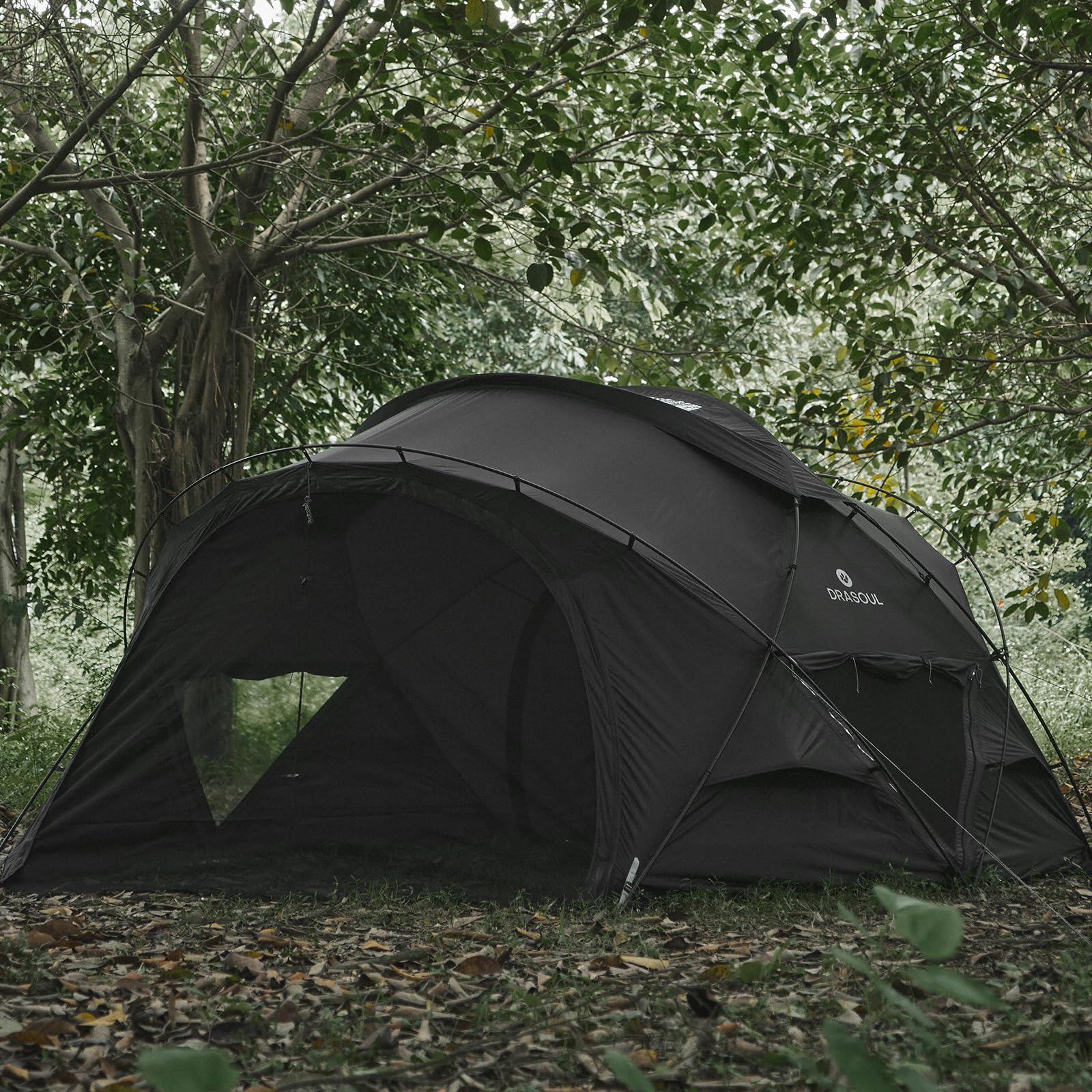 Amazon.co.jp: DRASOUL 多功能ドームテント 撥水加工 煙突付き 日除け
