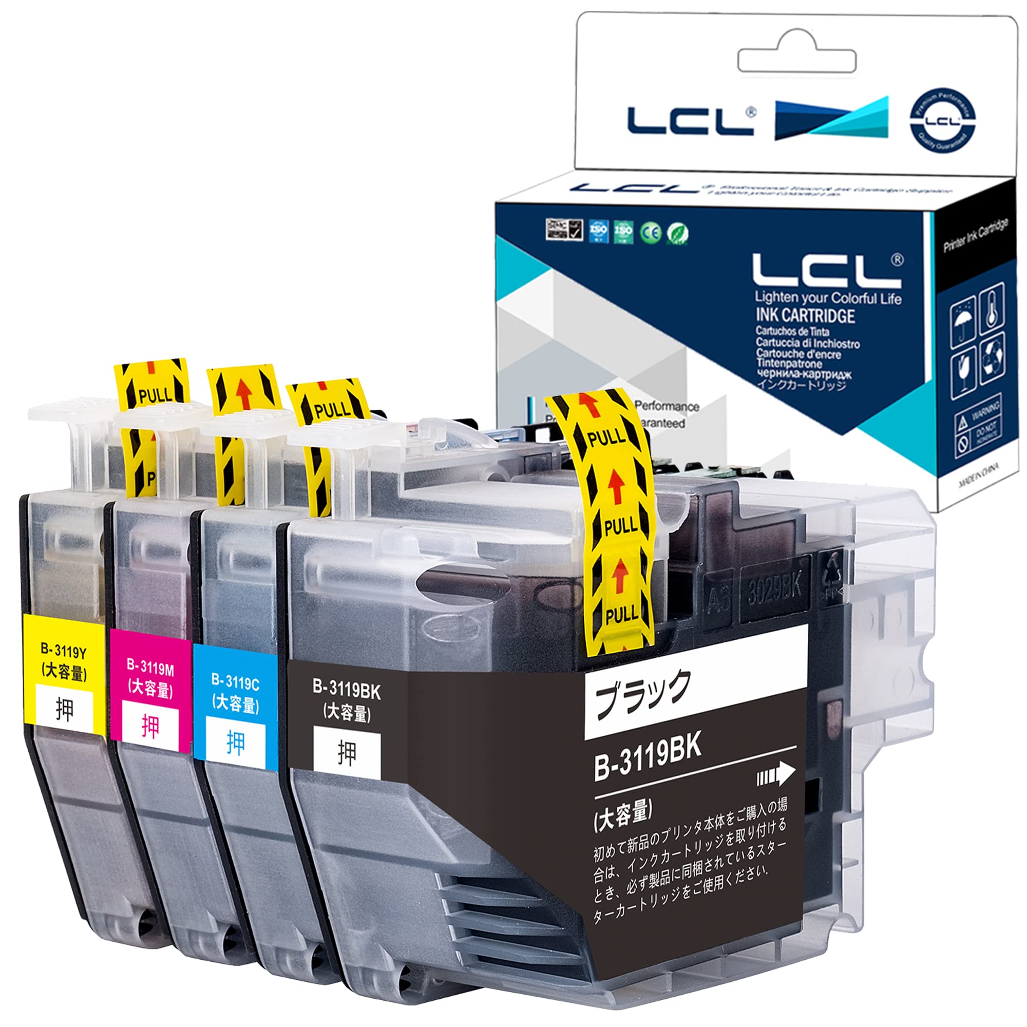 Amazon.co.jp: LCL LC3119 LC3119-4PK ブラザー 用 インク lc3119 純正