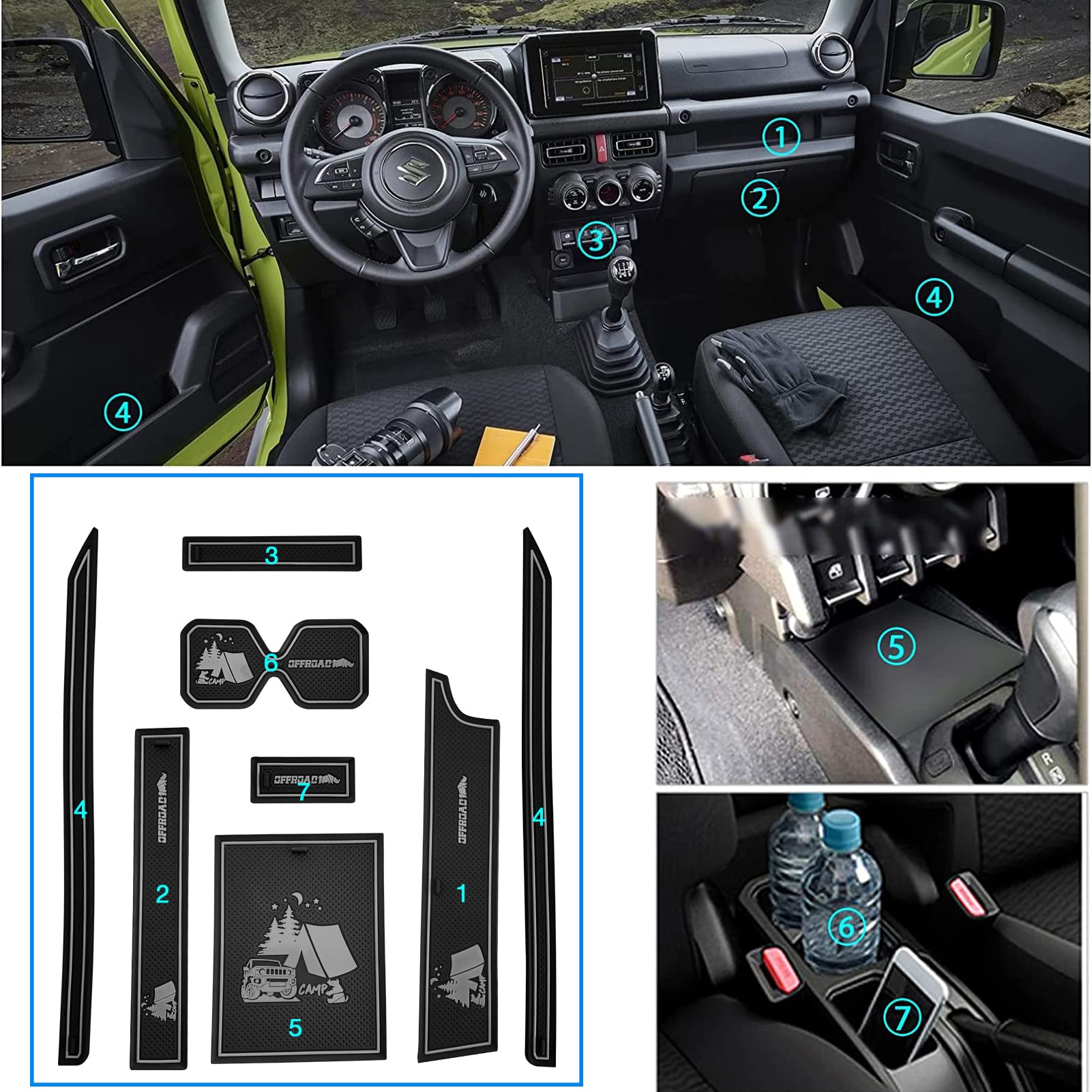 Amazon | 新型 スズキ ジムニー JB64/JB74 内装パーツ 車内装パーツ