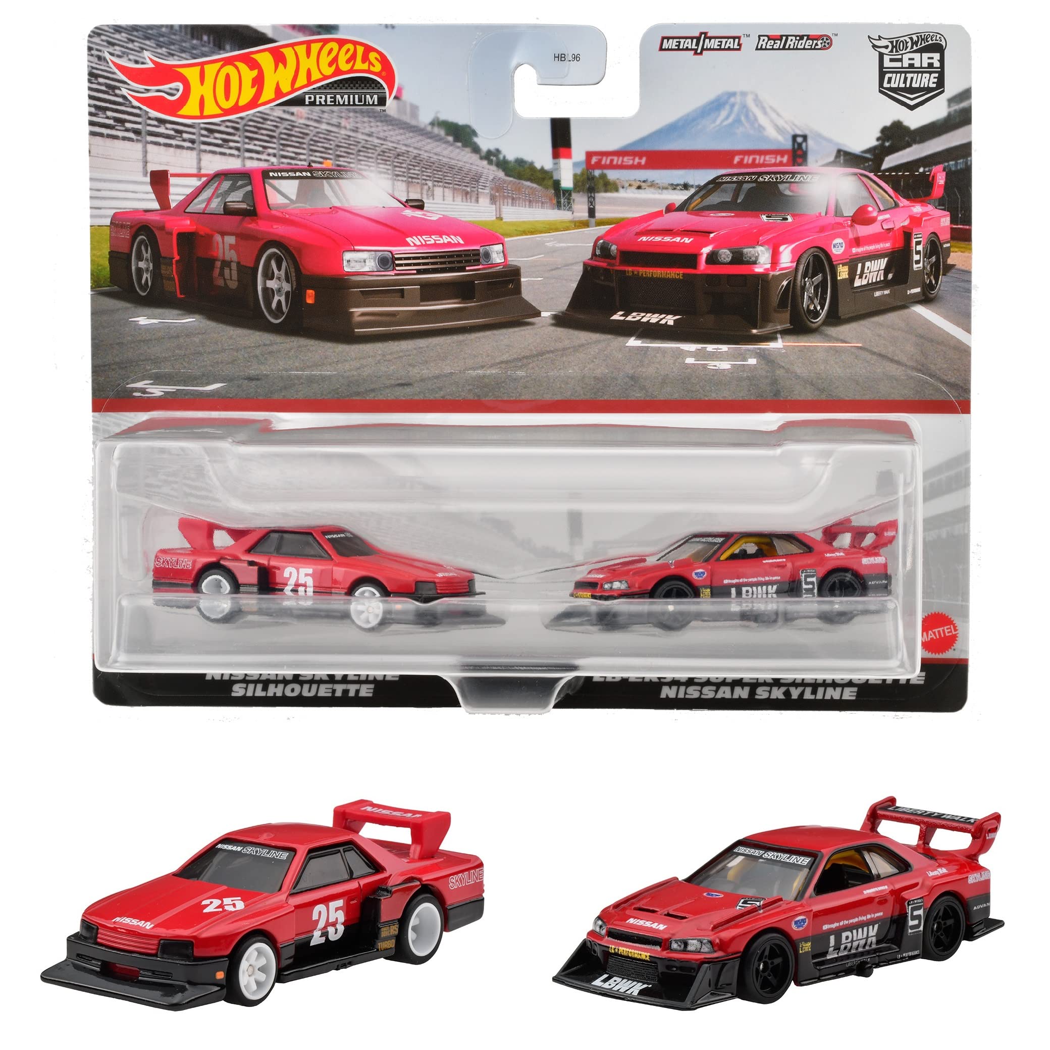 Amazon | ホットウィール(Hot Wheels) プレミアム 2パック 日産