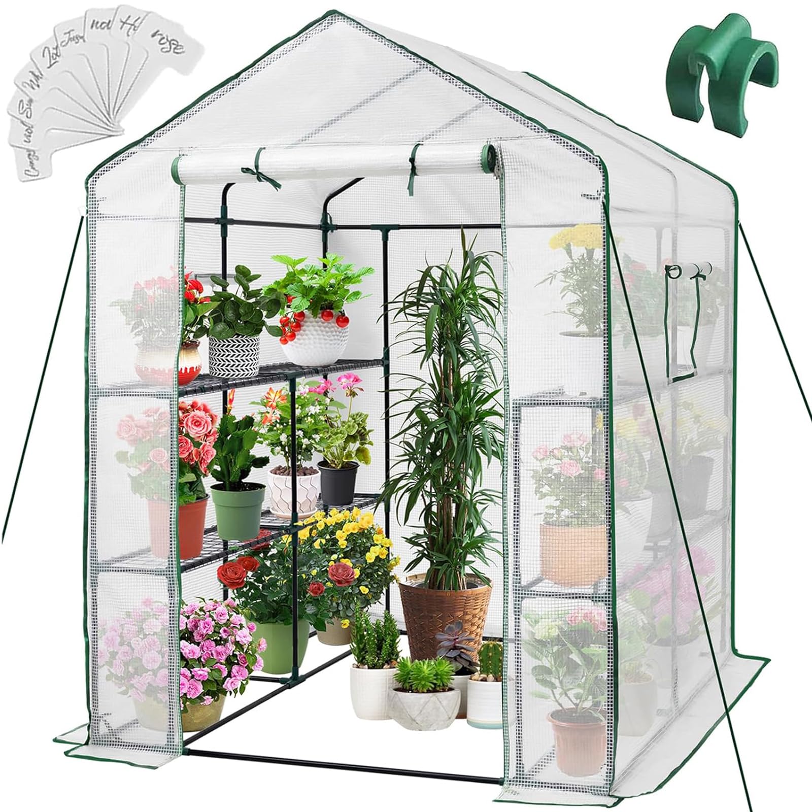 Amazon.com : Greengro Greenhouse, 57 x 57 x 76'' Greenhouses for