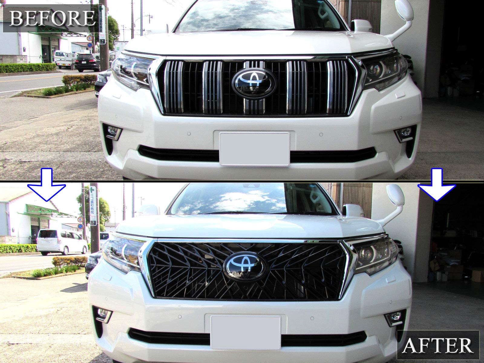 Amazon | BRIGHTZ プラド 150 151 後期 フロントグリル本体 【 GRI-H