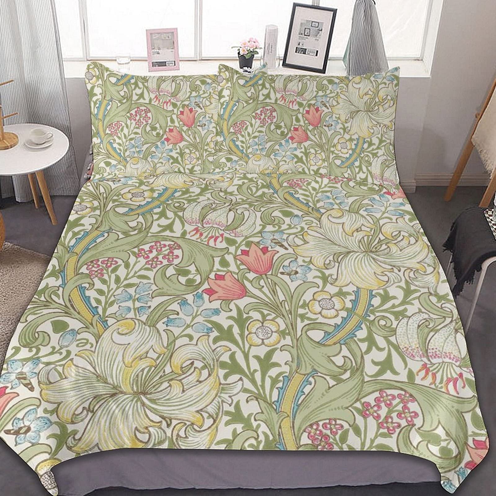 Amazon｜William Morris ウィリアム・モリス 布団カバー 3点セット