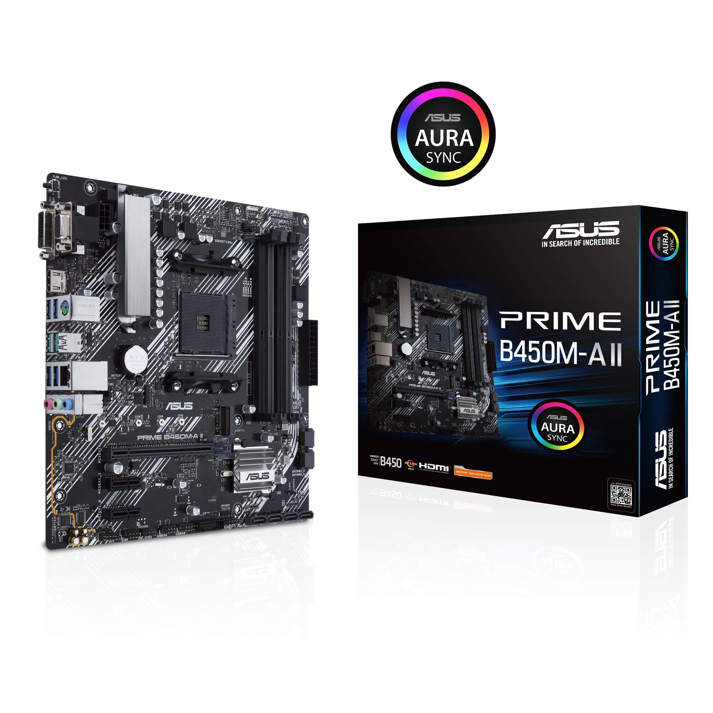 Amazon | ASUS Prime B450M-A II AMD AM4 (Ryzen 5000?3rd/2nd/1st Gen