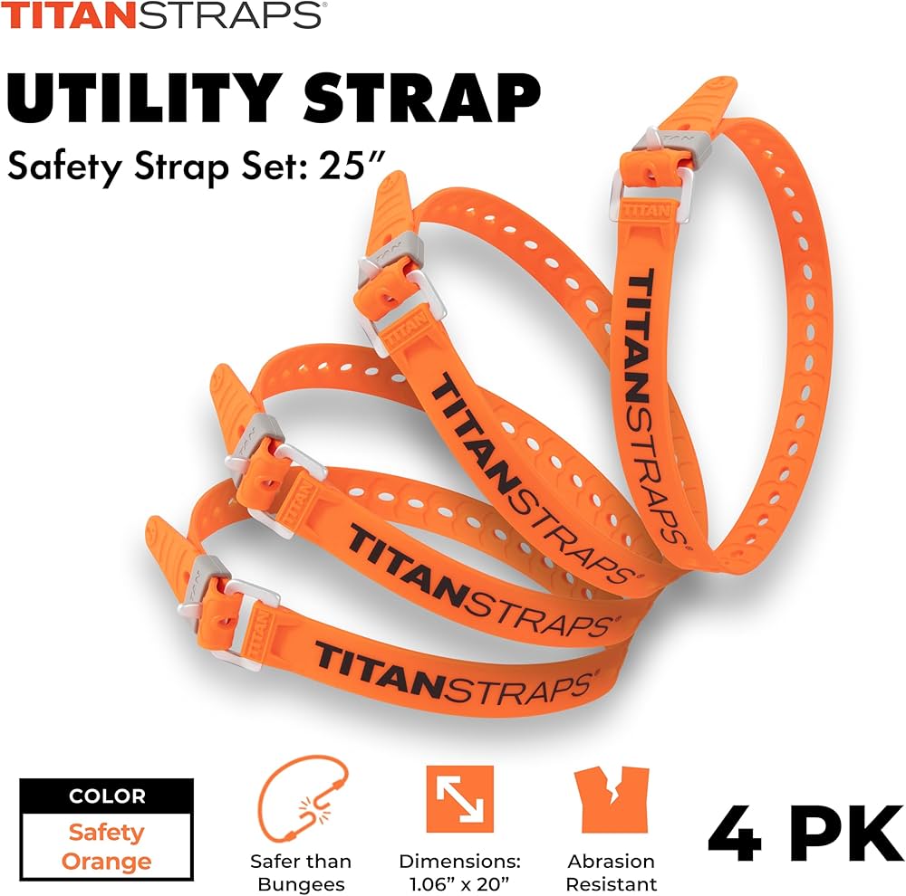 Amazon.co.jp: 4 -パックof 25インチタイタンストラップ – 70-lb