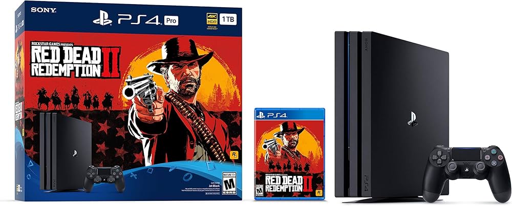 Amazon.com: PlayStation 4 Pro 1TB Console - Red Dead Redemption 2