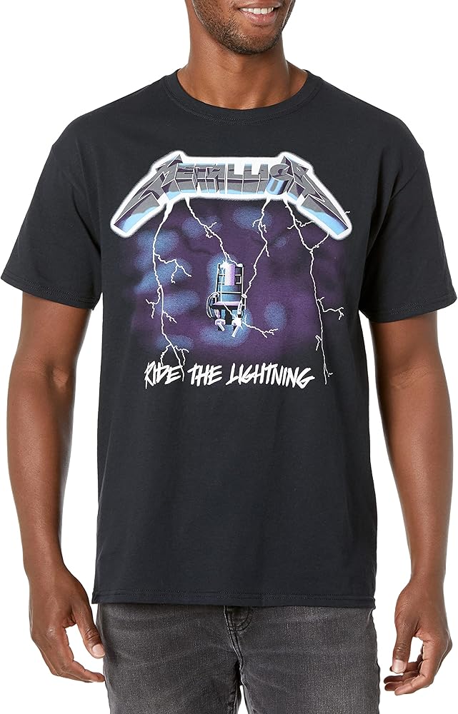 Amazon.co.jp: Metallica Ride The Lightning Tシャツ, Black, Small