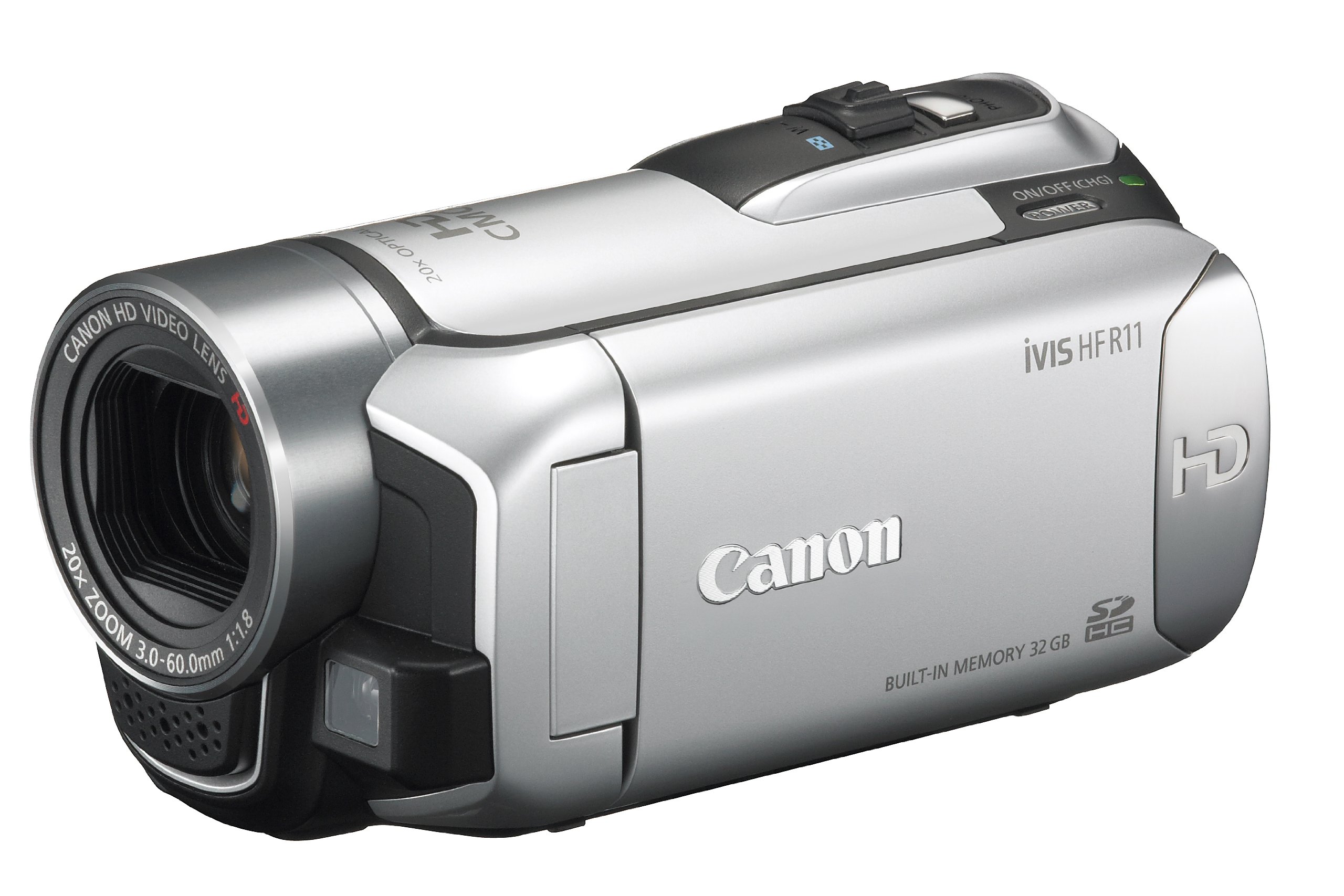 美品】Canon iVIS HFR800 ビデオカメラ 本体 白 ホワイト Canon