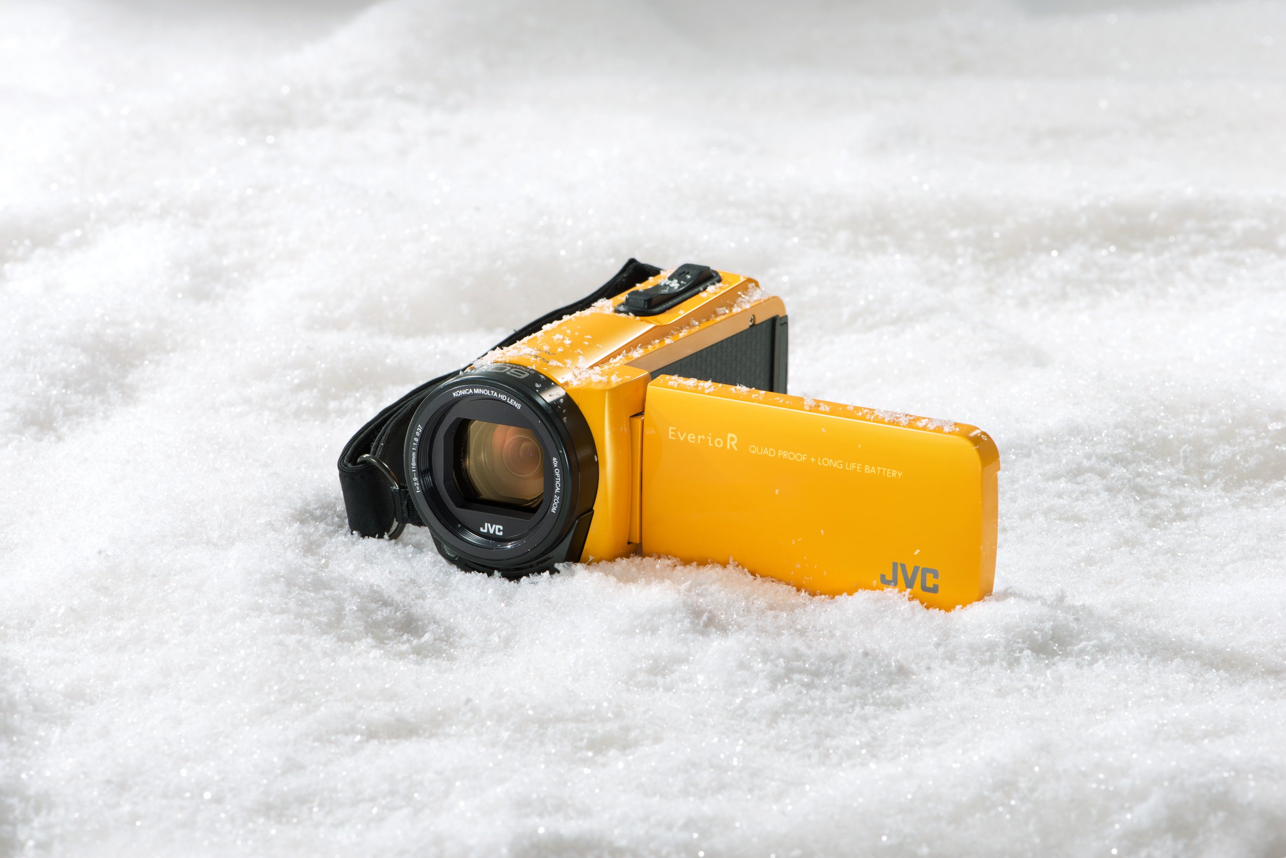 JVC GZ-R470-Y ビデオカメラ 防水 防塵 耐衝撃 動作確認済】 JVC GZ