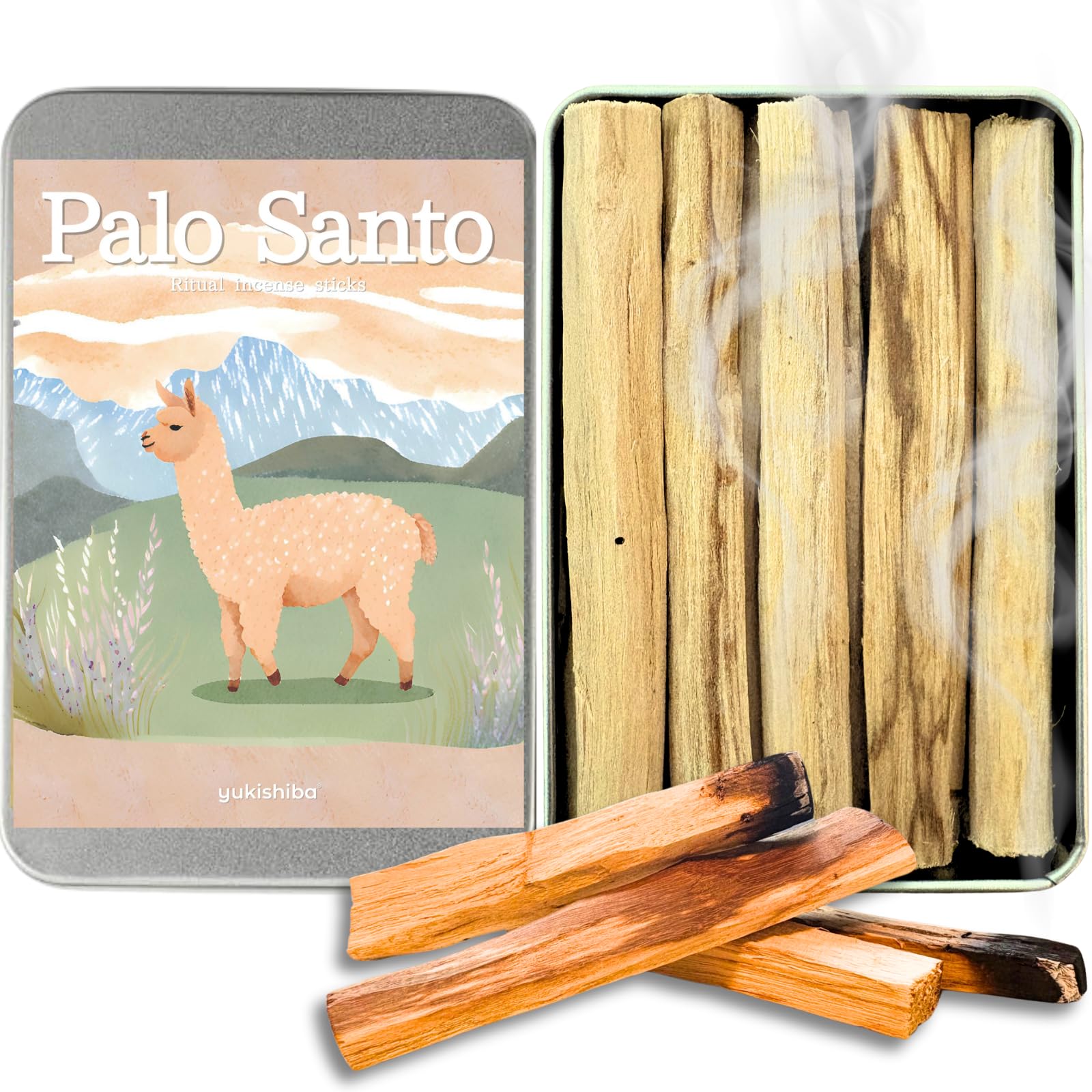 Amazon.co.jp: 本物保証 パロサント 香木 約50g 浄化 スティック お香