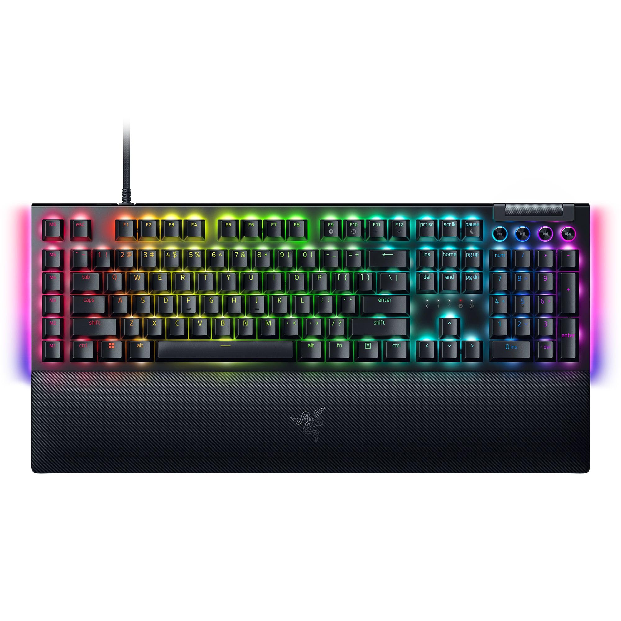 Teclado Razer BlackWidow V4 X (Green Switch) Preto