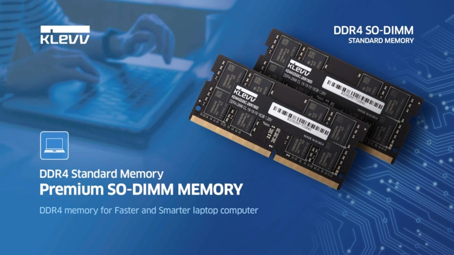 KLEVV DDR4 8GB (1x8GB) 3200MHz CL22 1.2V SODIMM Laptop Ram Memory