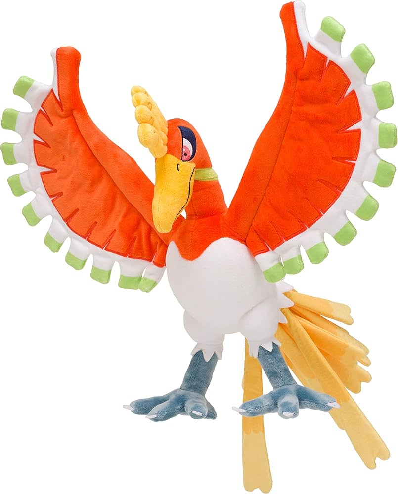 Amazon.co.jp: ポケモンセンターオリジナル ぬいぐるみ ホウオウ 38×49