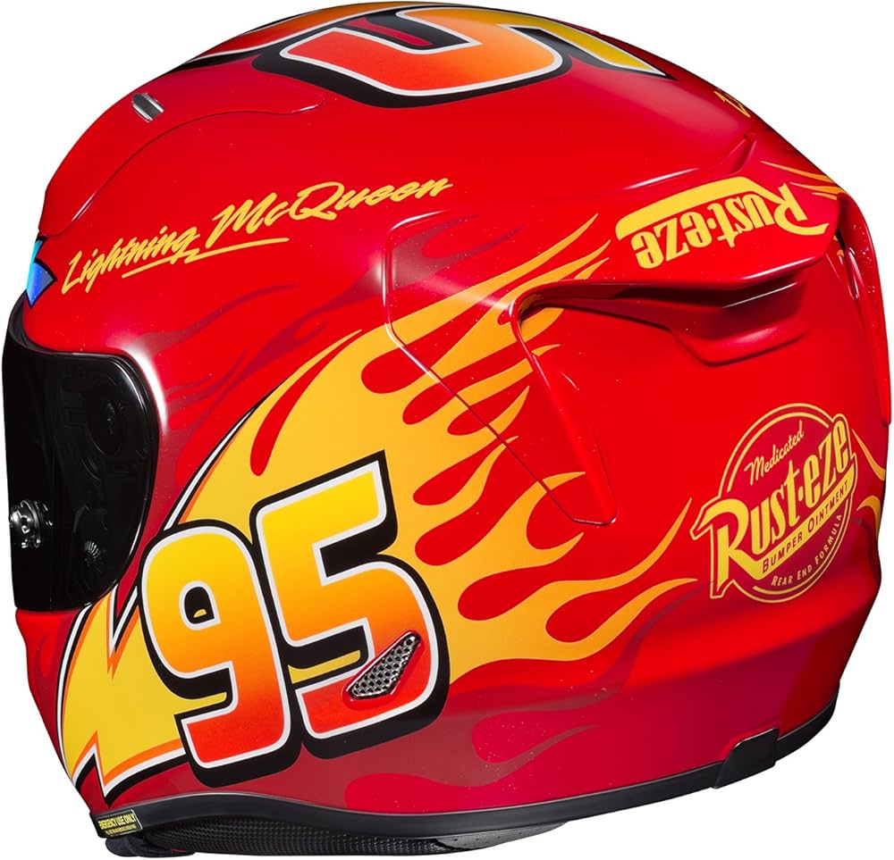 HJC Full Face RPHA-11 Pro Lightning McQueen Helmet (Red/Yellow