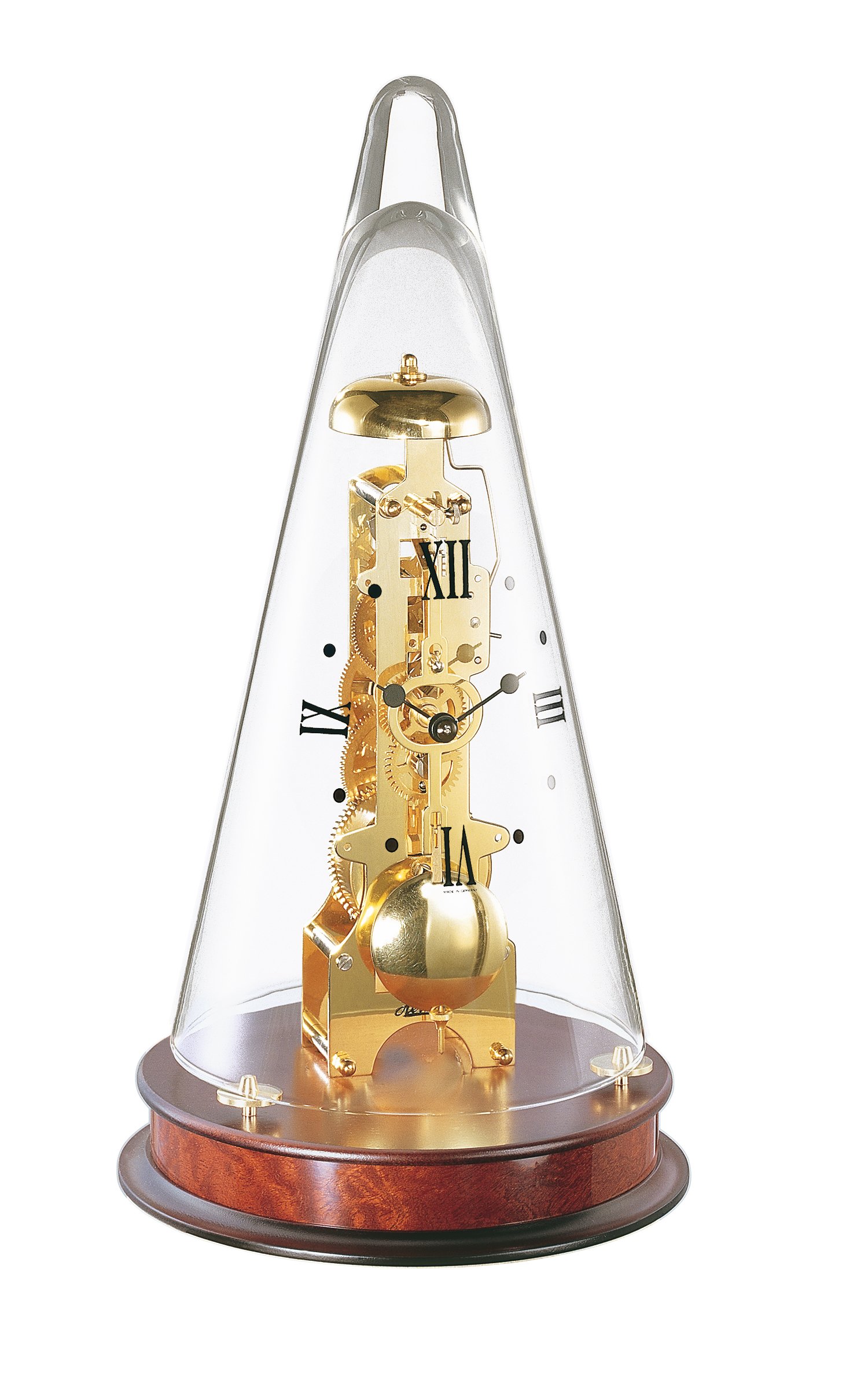 希少品 Hermle ゼンマイ式置き時計 ムーンフェイズ ドイツ製 希少品