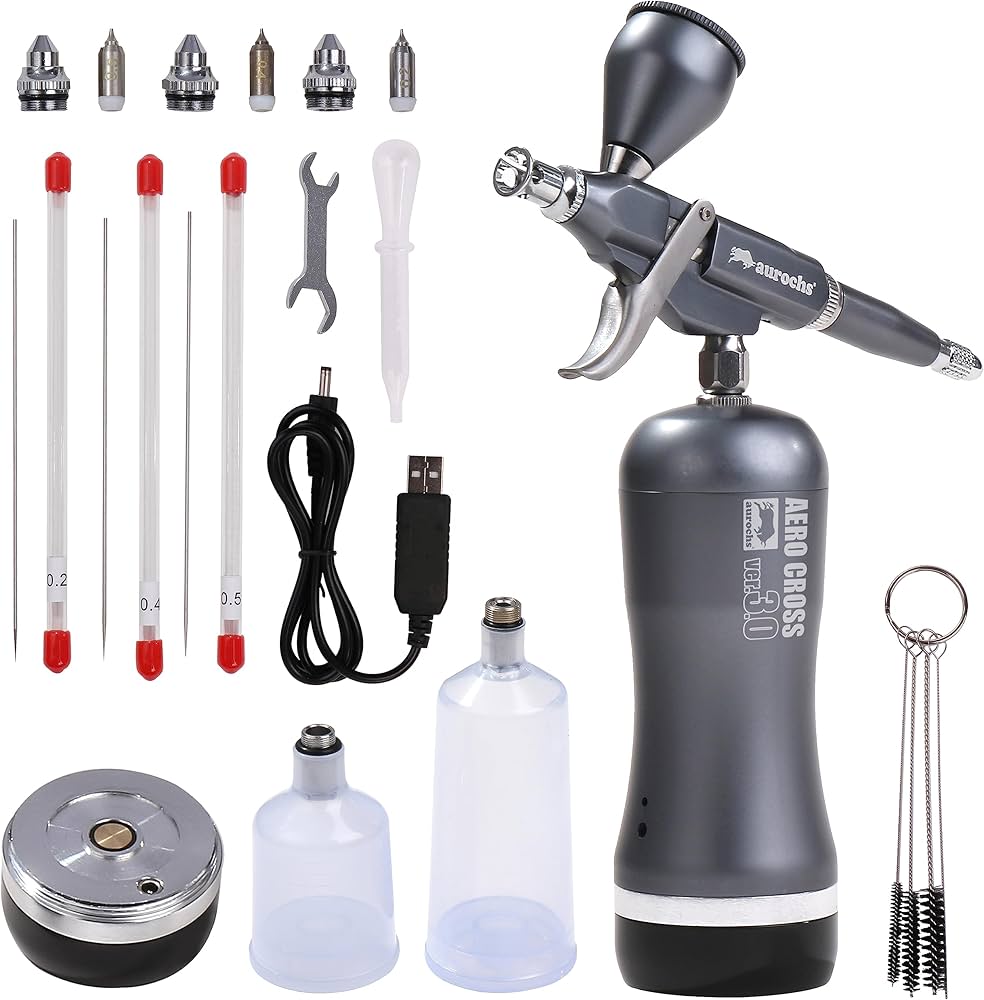 Amazon.co.jp: aurochs 充電式 エアブラシ エアロクロス コードレス