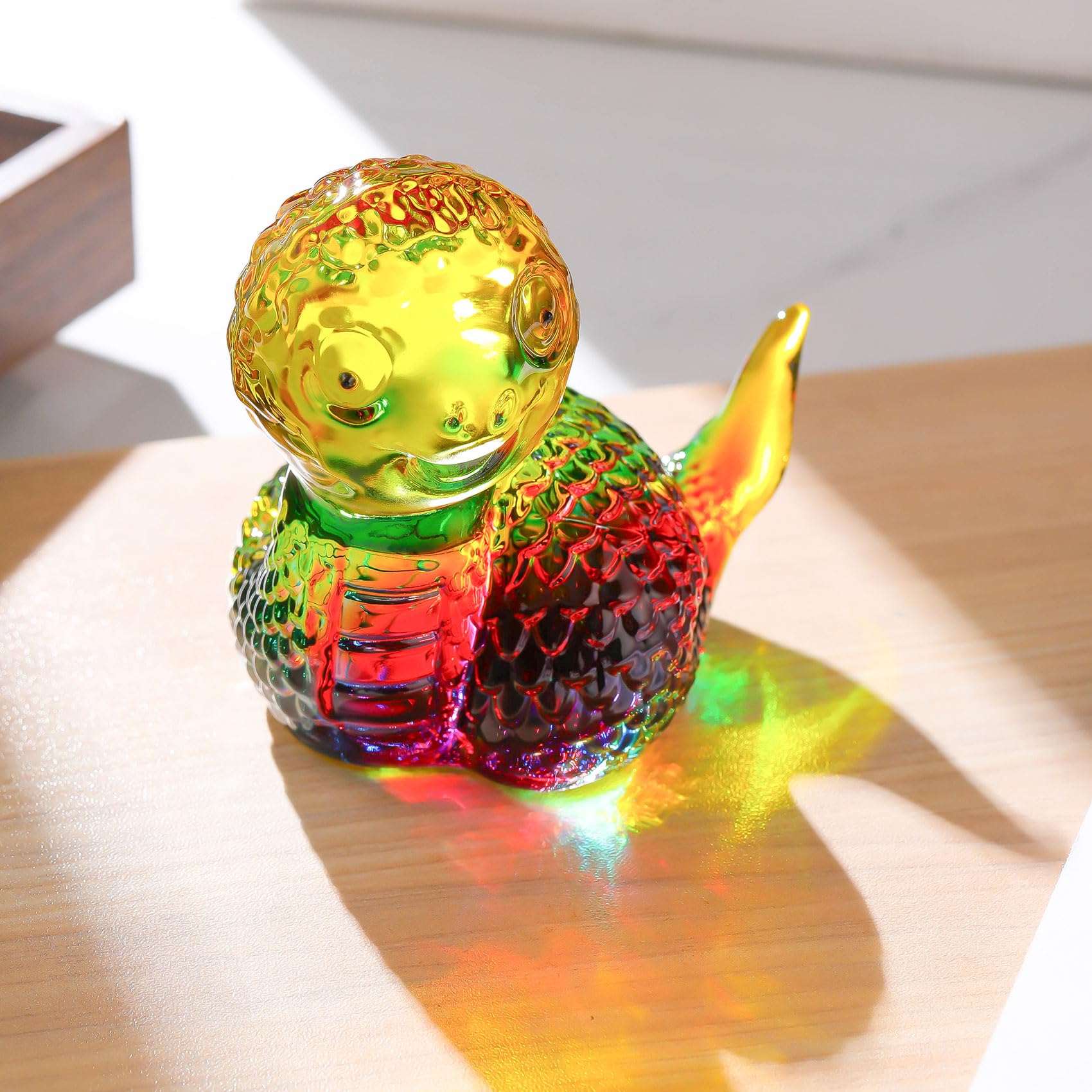 Amazon.co.jp: Kertari 干支 巳 蛇 クリスタルヘビ 招福 開運 玄関