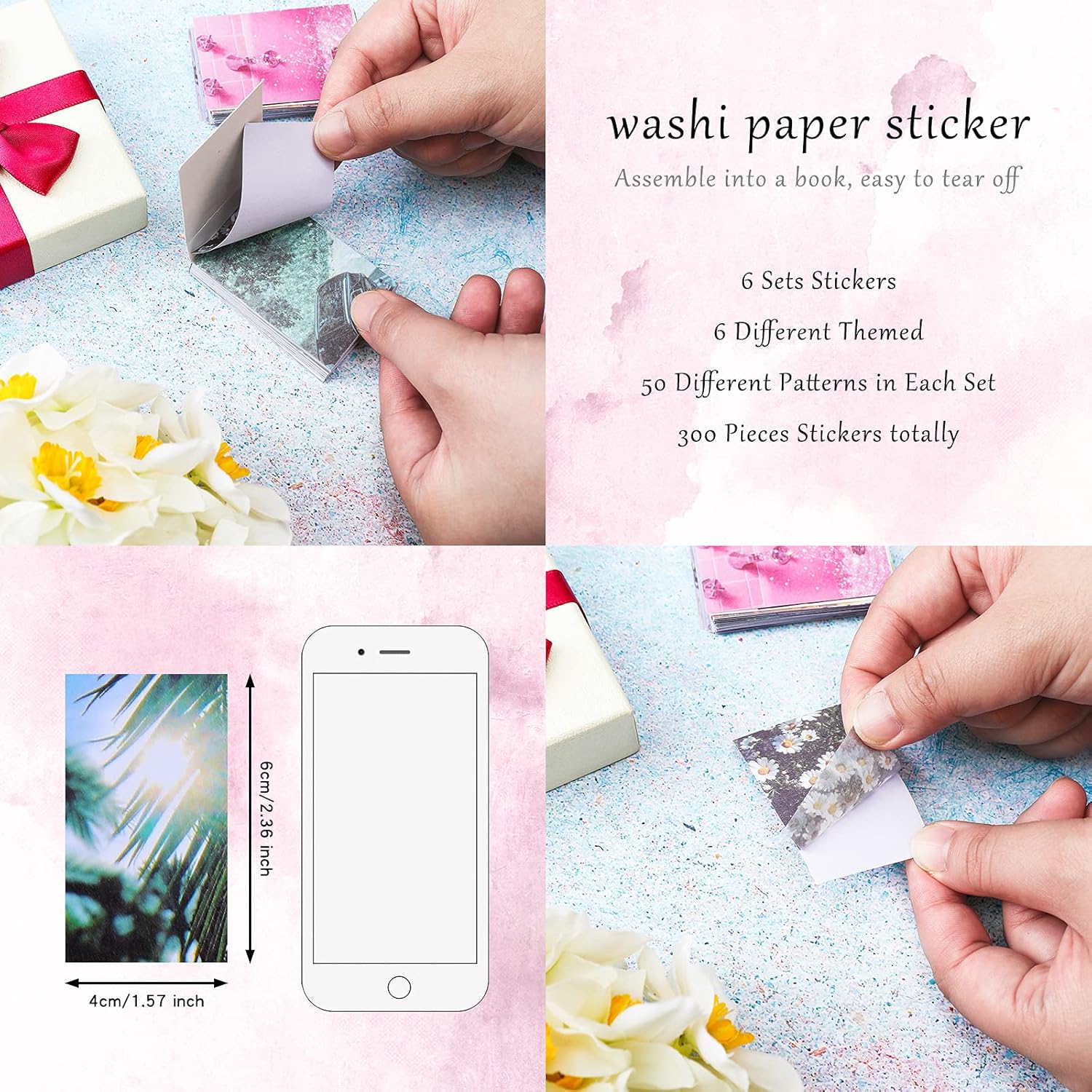 Outus - Brandclub - Outus 300 Sheets Washi Paper Sticker Aesthetic