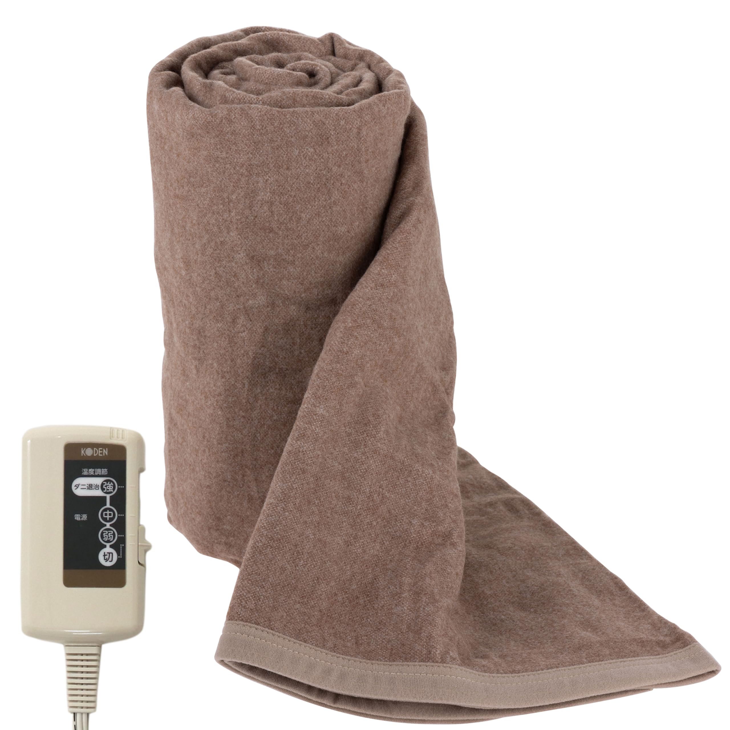 Amazon | 広電(KODEN) 電気毛布 掛け 敷き 188×130cm ブラウン 洗える