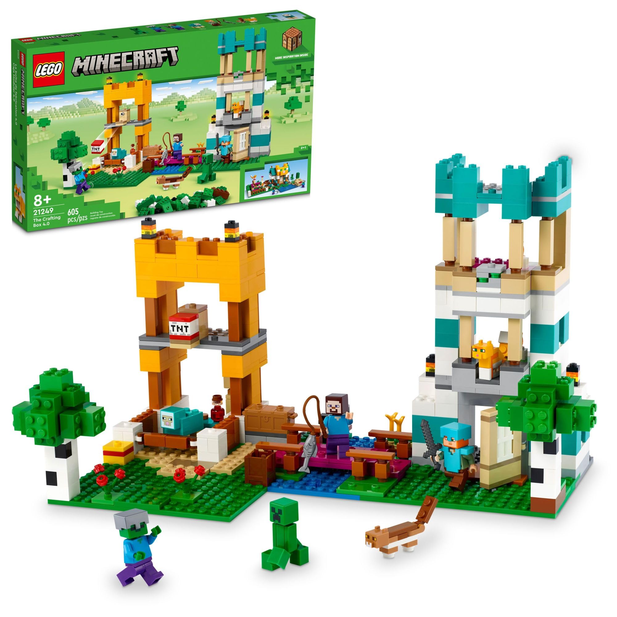 Amazon.com: LEGO Minecraft The Crafting Box 4.0 Building Toy