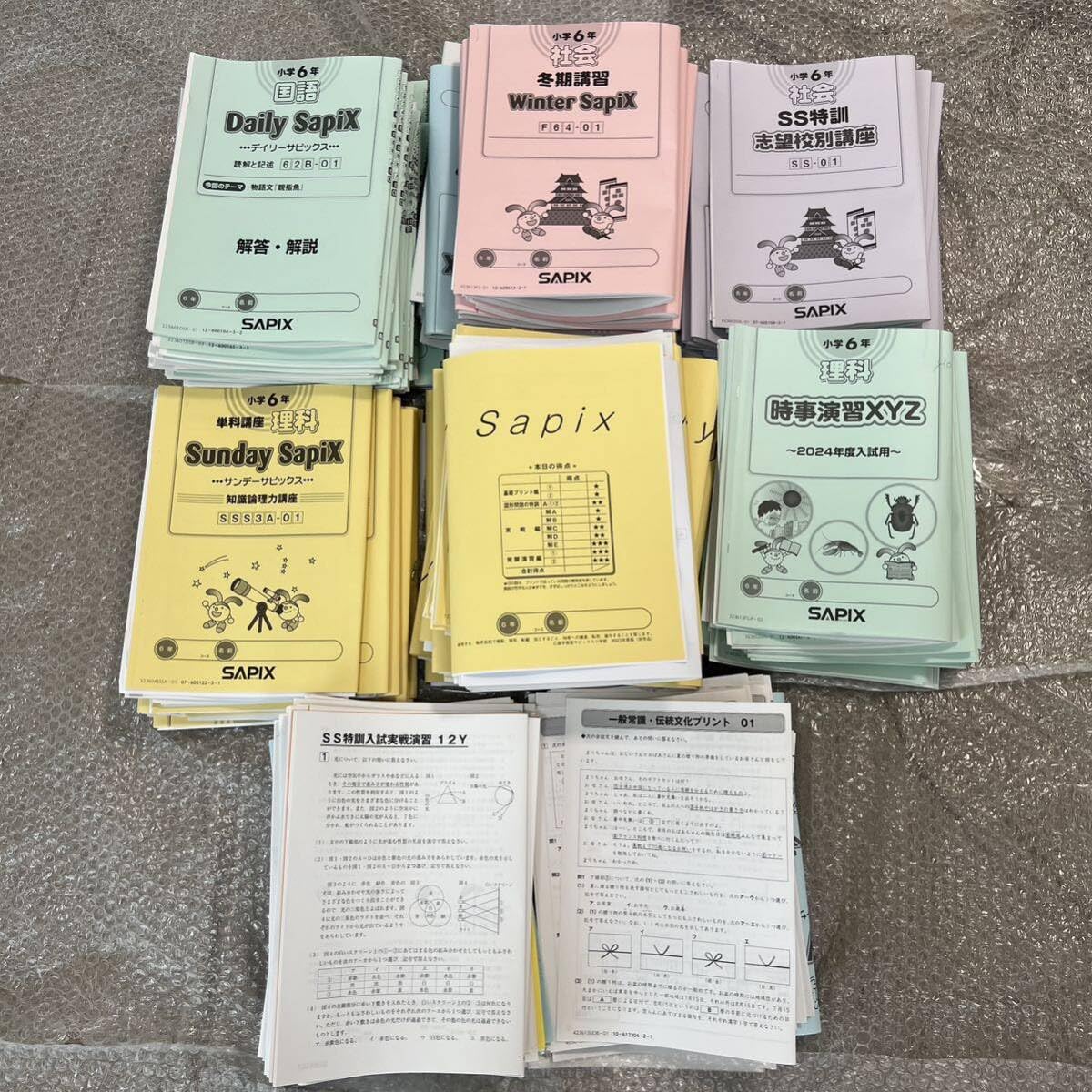 最新版！SAPIX サピックス 6年生 2025 一年間分テスト