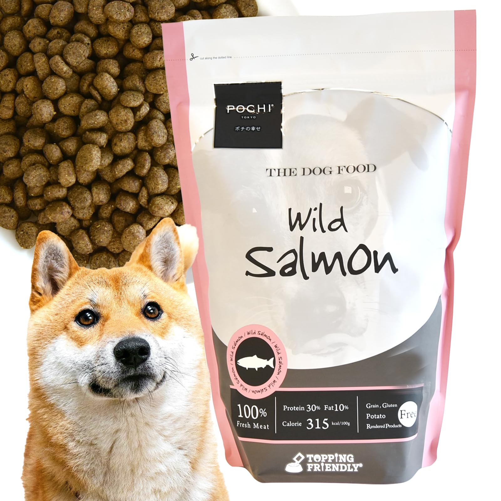 Amazon.co.jp: POCHI ザ・ドッグフード ベーシック ワイルドサーモン