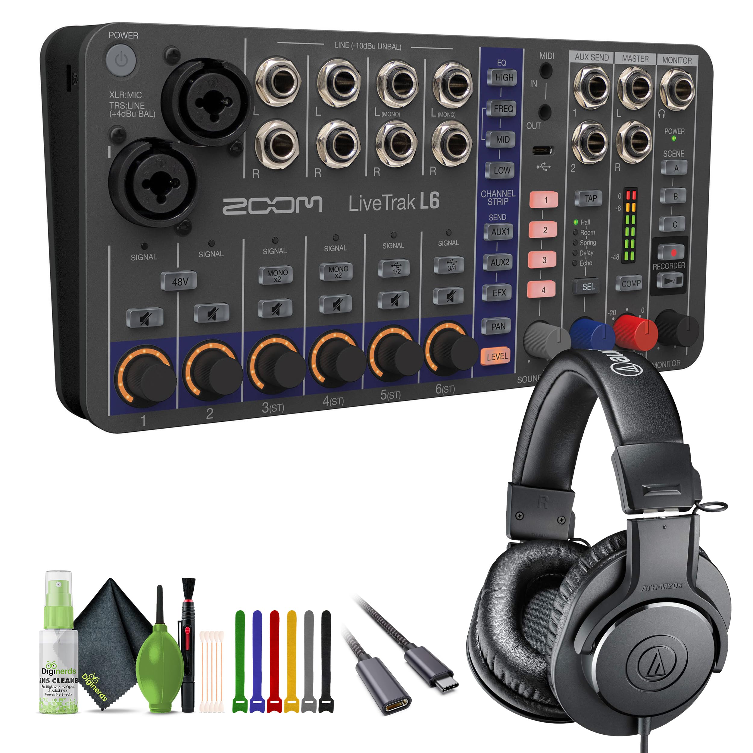 Amazon.com: Zoom LiveTrak L-6 Portable 6-Channel Digital Mixer and