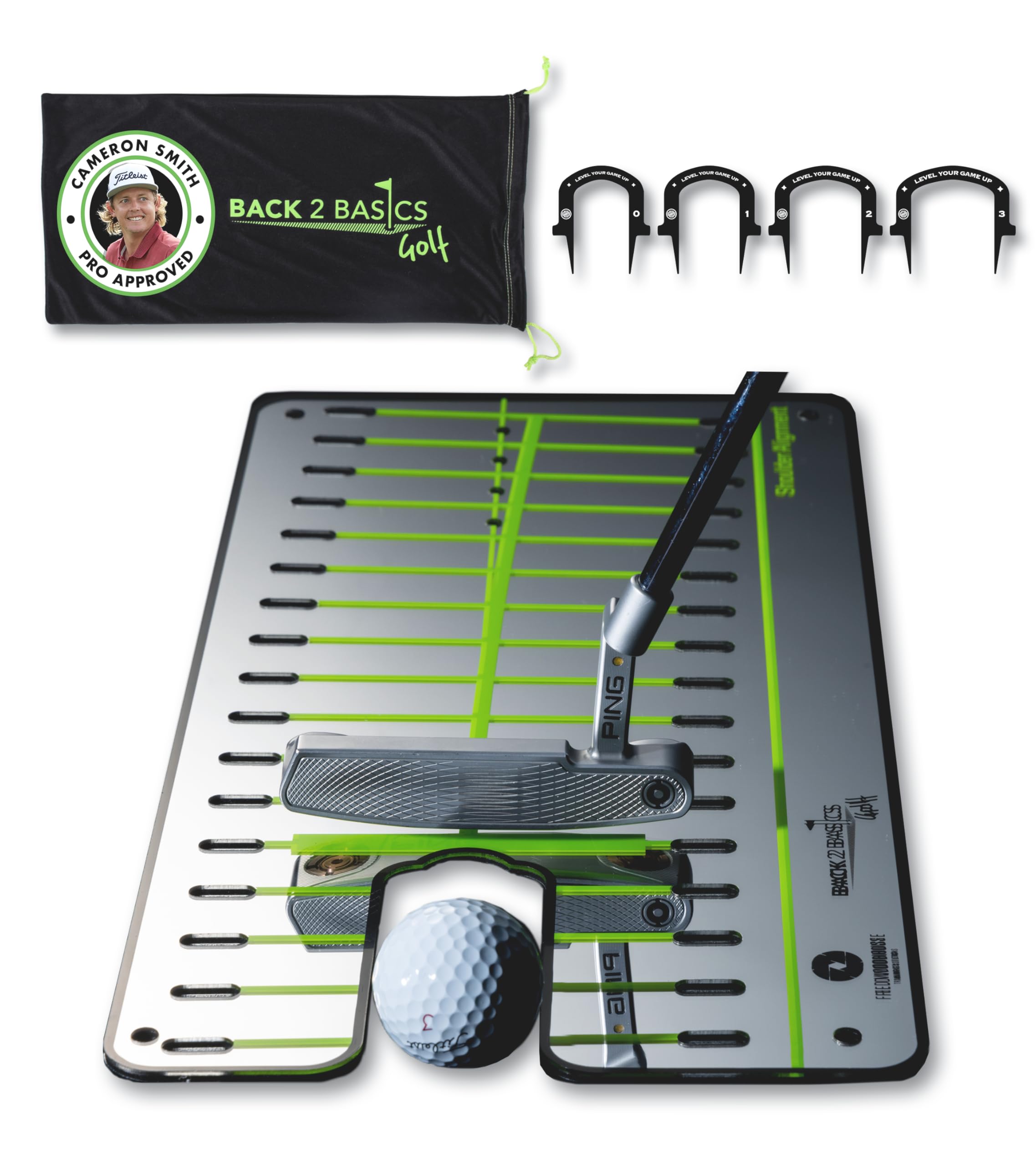 Amazon | 【全英オープン覇者も愛用】 BACK2BASICSGOLF パター練習器具